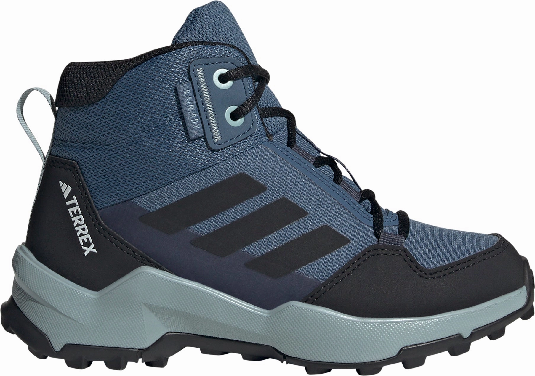 adidas Terrex AX4R Mid RAIN.RDY Junior Walking Boots - Blue Outdoor Trek Performance Support