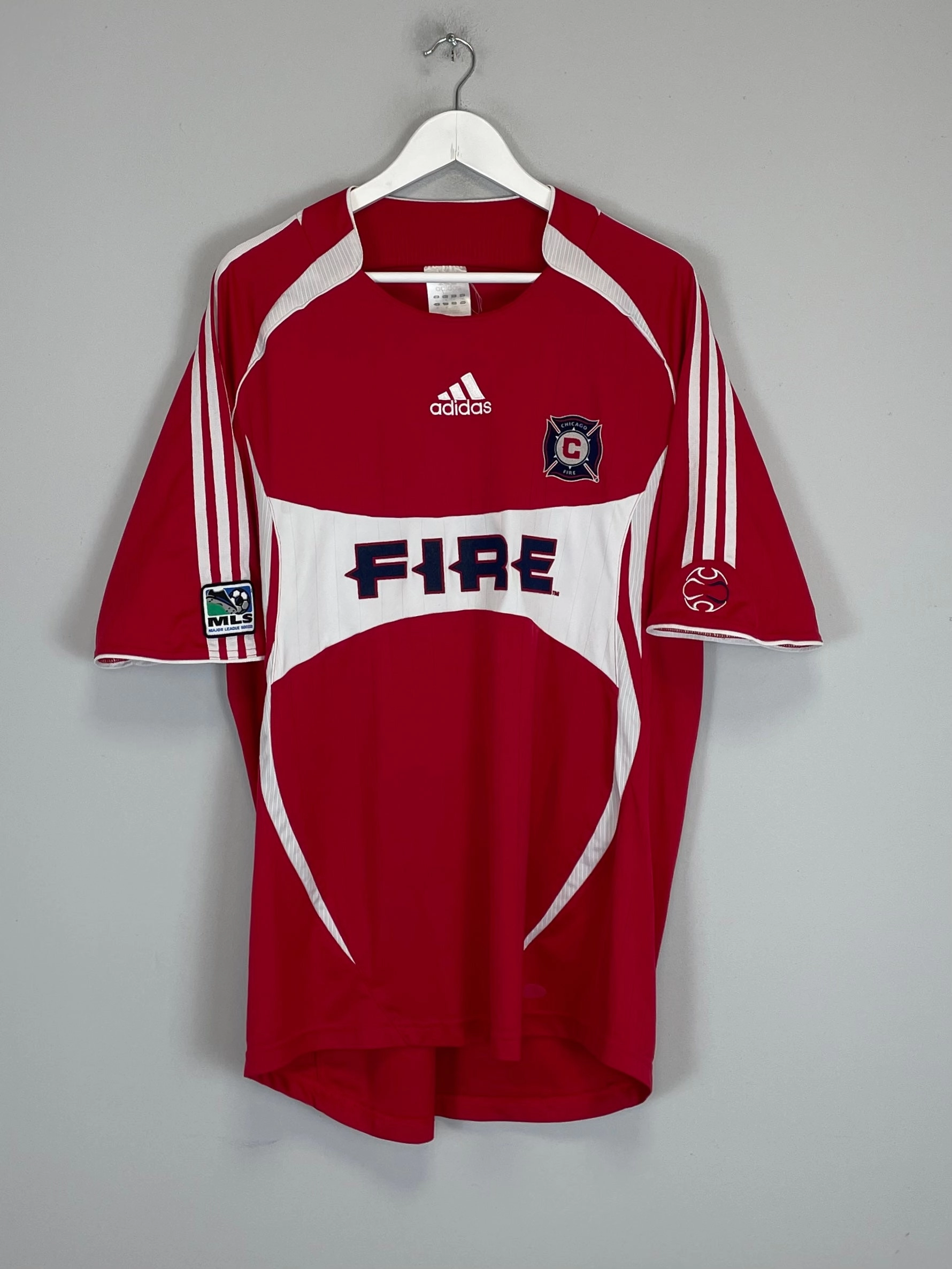 2006/07 CHICAGO FIRE HOME SHIRT (XL) ADIDAS Performance Flex Technical Build