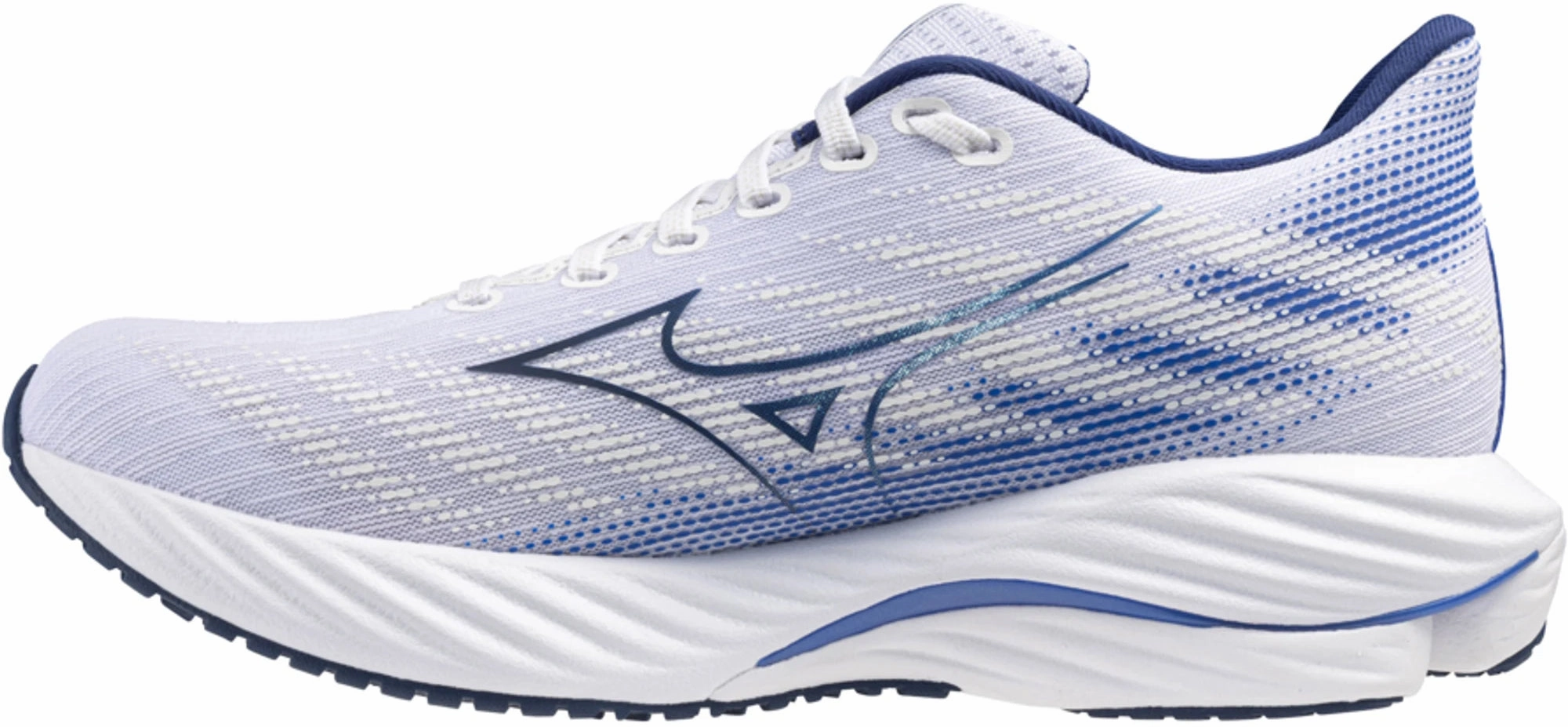 Multi-functional materials Dynamic Traction Mizuno Wave Rider 28 Mens Running Shoes - White