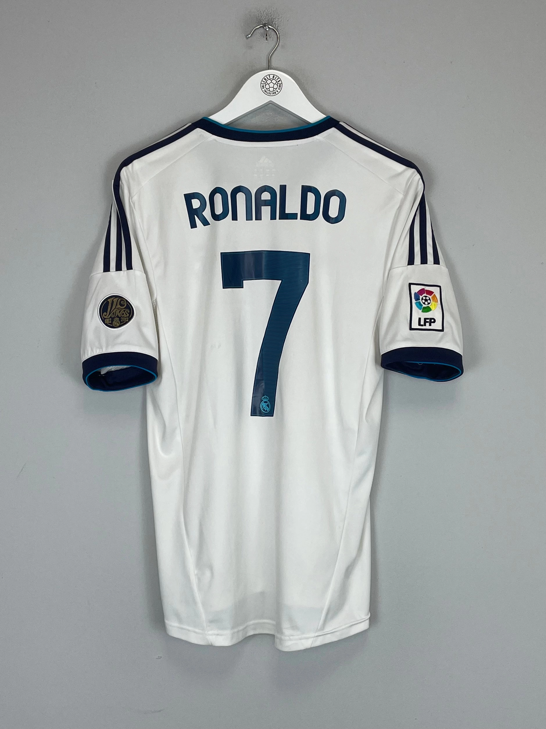 Machine Washable Durability Sport Clip Compatible 2012/13 REAL MADRID RONALDO #7 HOME SHIRT (M) ADIDAS