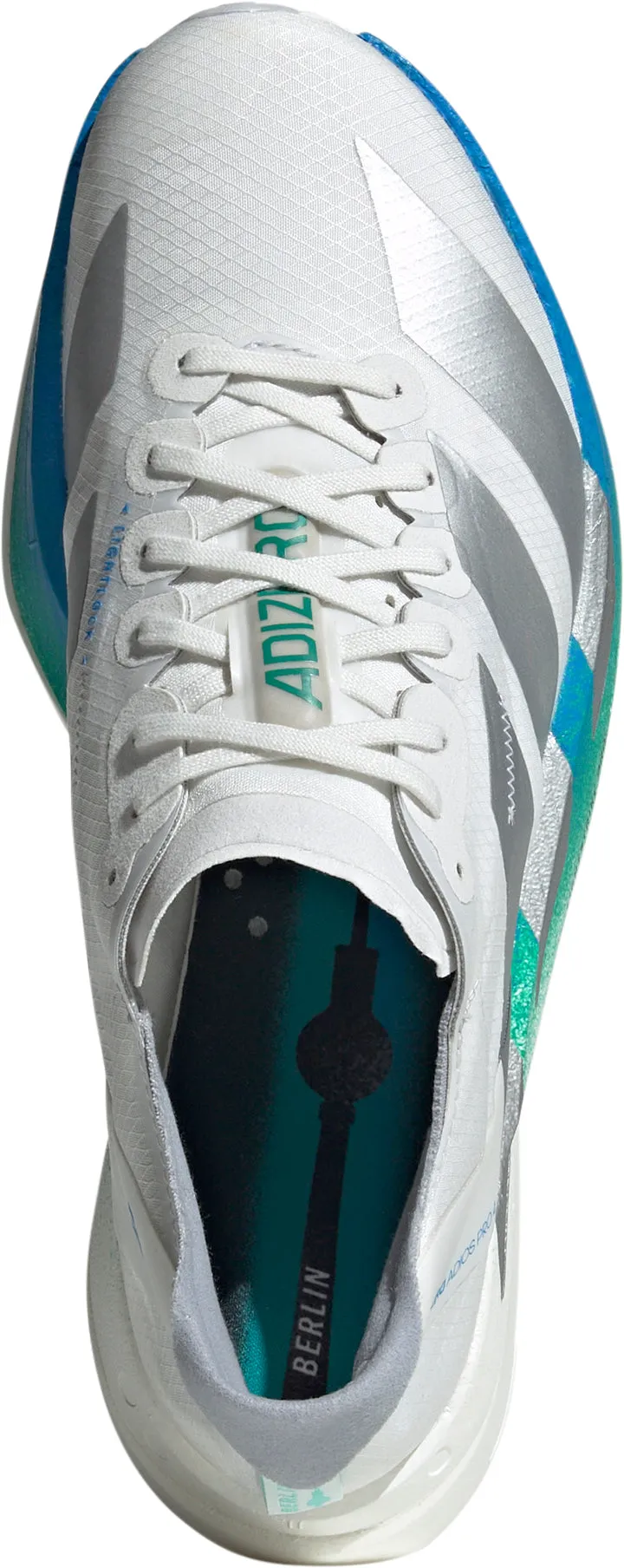 Smooth Curve Traction Optimized adidas Adizero Adios Pro 4 Womens Running Shoes - White