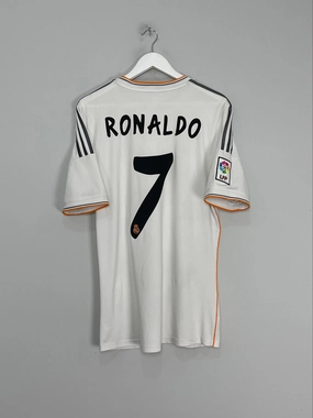 2013/14 REAL MADRID RONALDO #7 HOME SHIRT (M) ADIDAS Wind Resistant Outer Layer