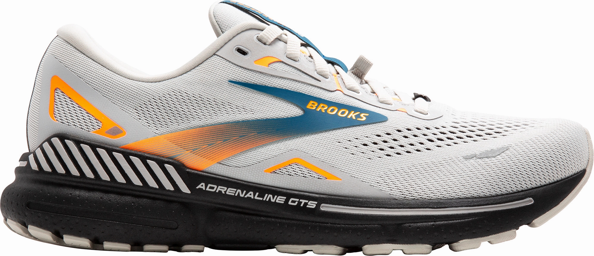 Brooks Adrenaline GTS 23 GORE-TEX Mens Running Shoes - Grey Streamlined grip