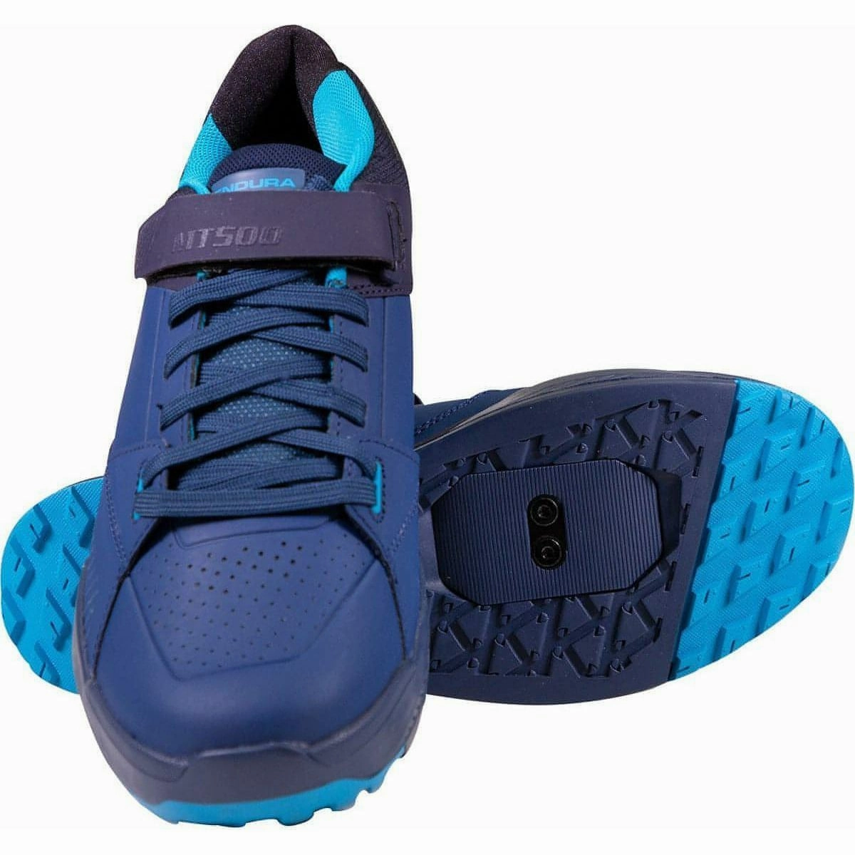 Endura MT500 Burner Clipless Mens MTB Cycling Shoes - Navy Microfiber Lining Comfort