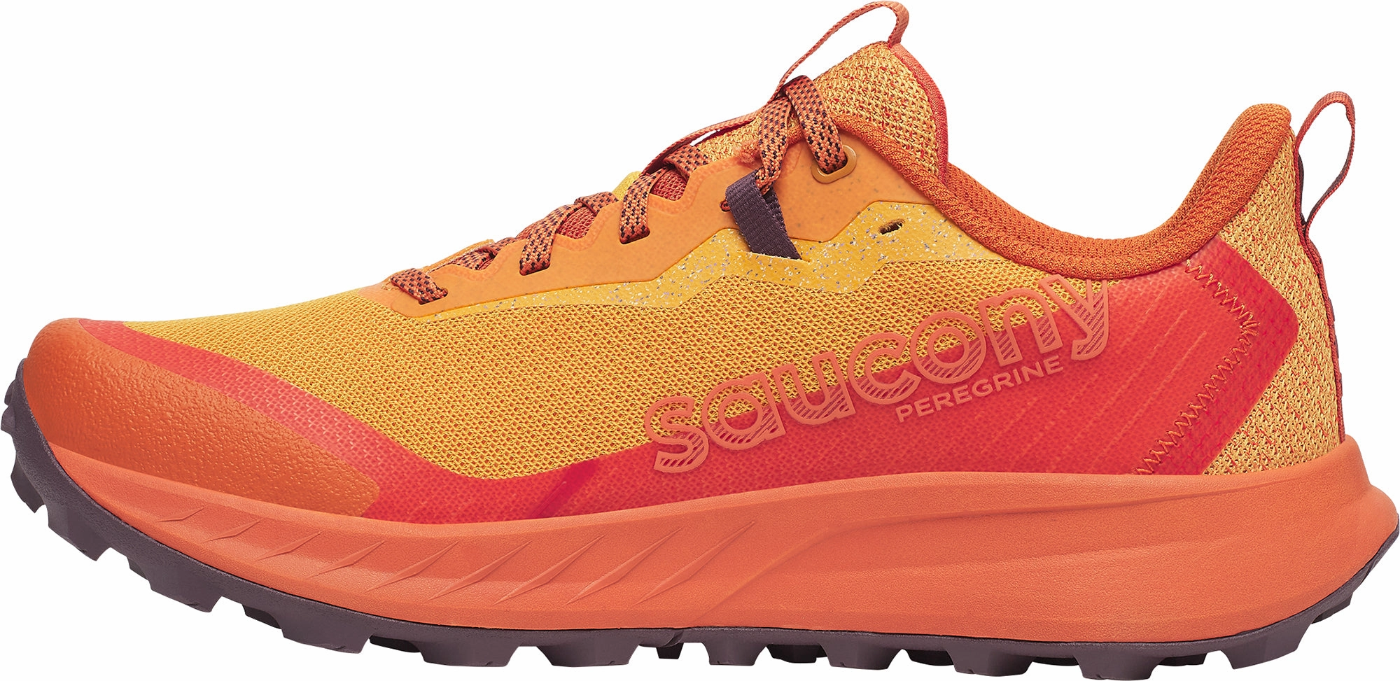 Saucony Peregrine 15 Mens Trail Running Shoes - Orange Thermoregulating Fabric