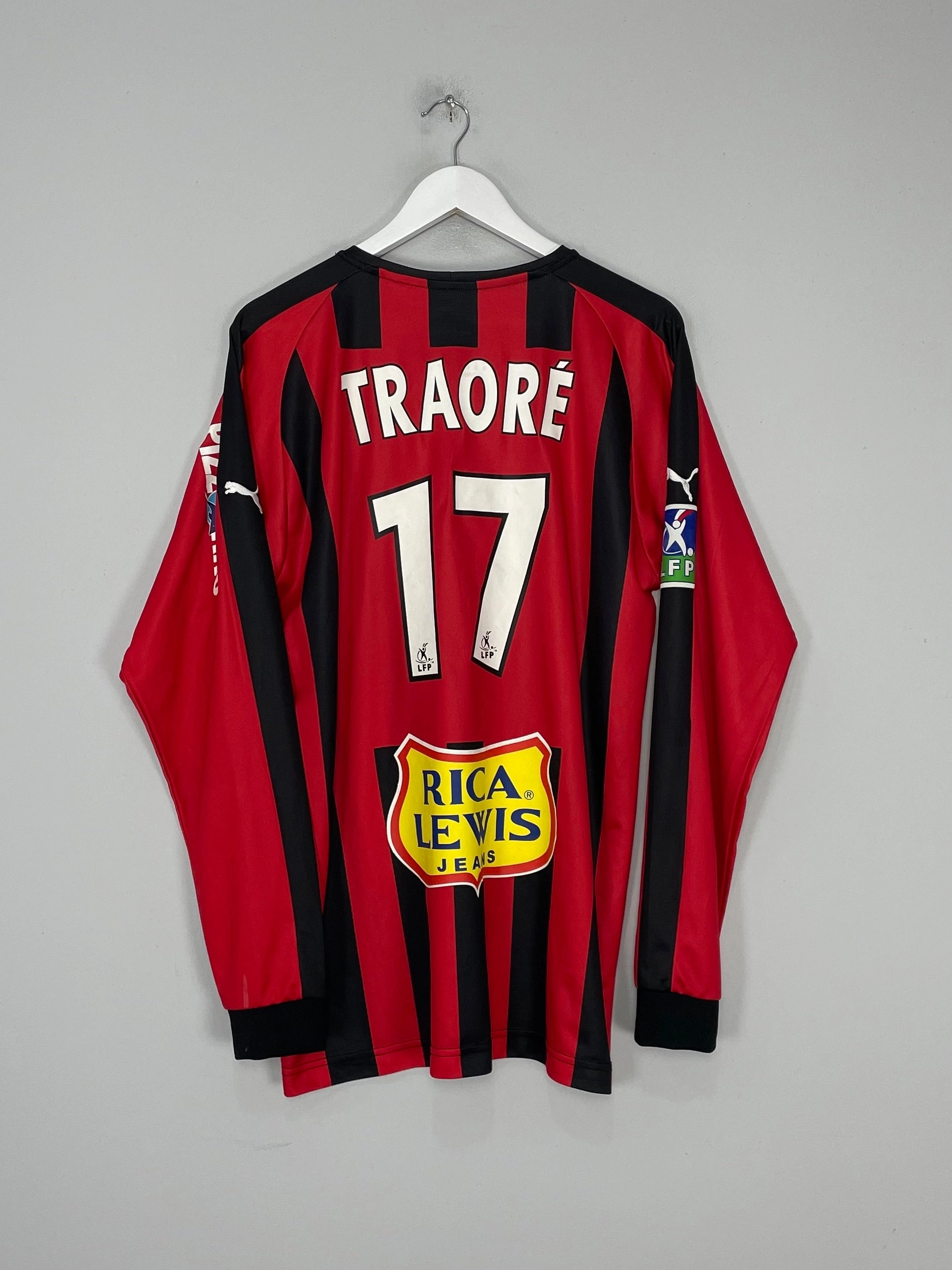 Breath Panel 2004/05 NICE TRAORE #17 L/S *MATCH ISSUE* HOME SHIRT (XL) PUMA