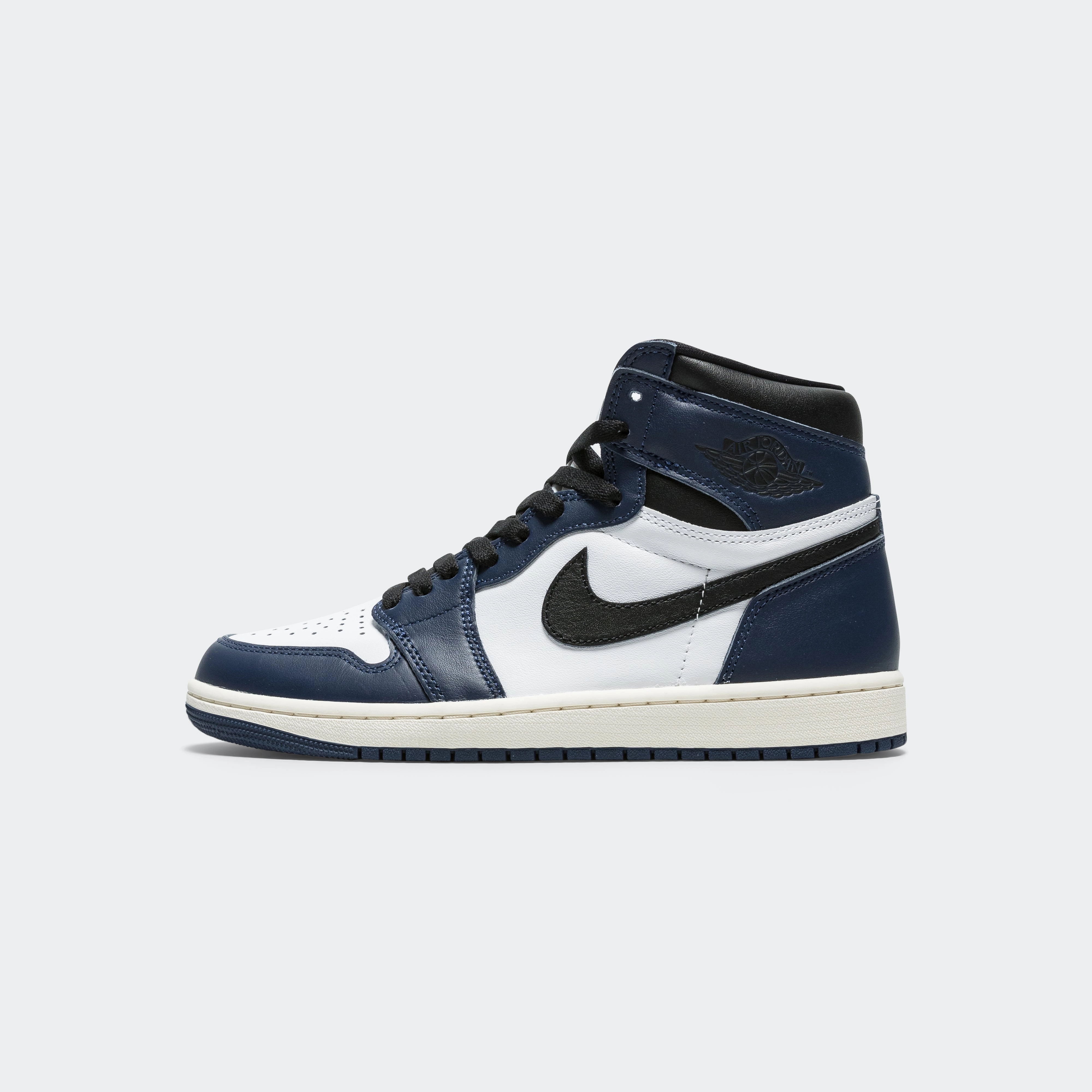 Quick Dry Liner Durable Outsole Design Air Jordan 1 Retro High OG (GS) - Midnight Navy/Black-White-Sail