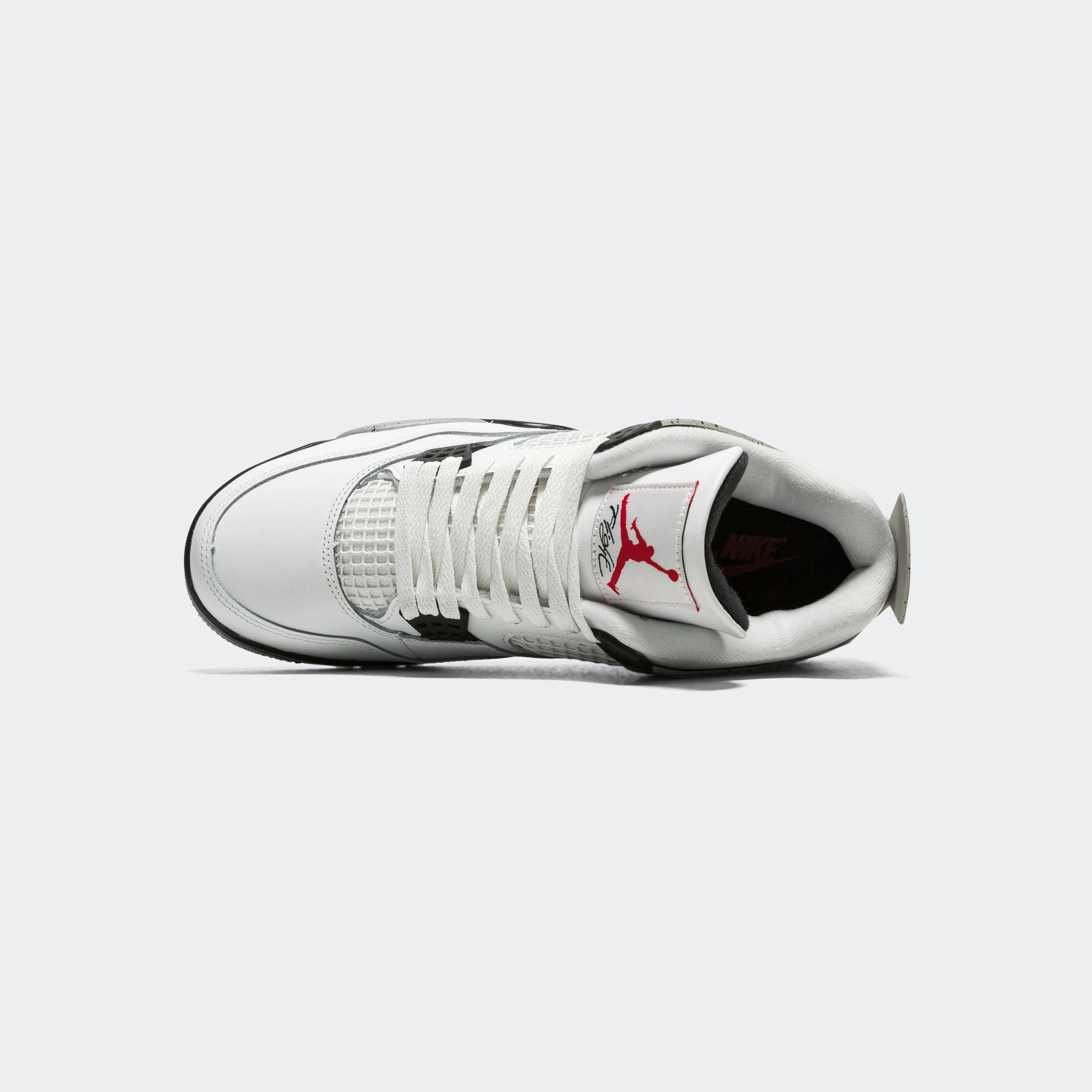 Air Jordan 4 Retro - Summit White/Fire Red-Tech Grey-Black Run Support