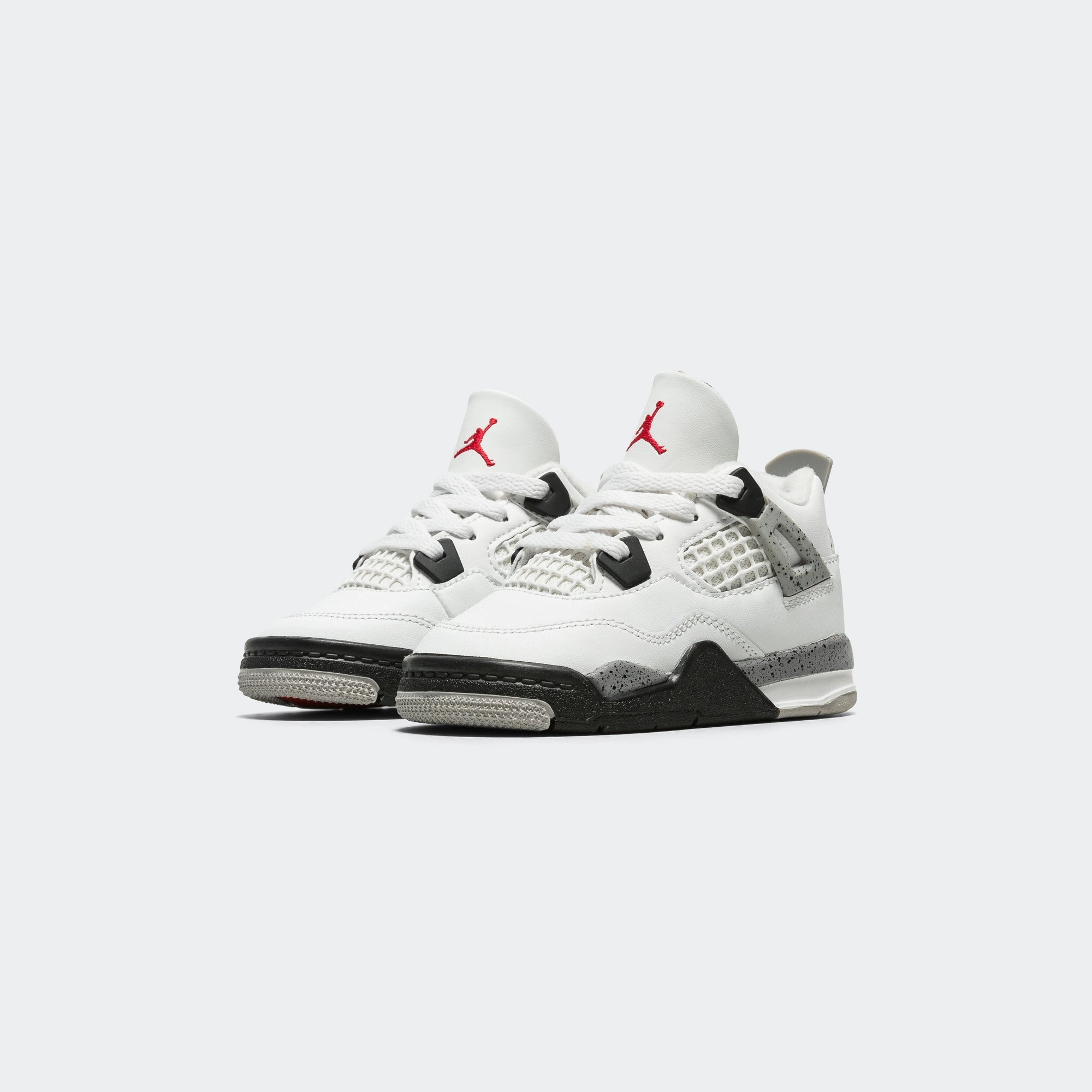 Neutral Fit Air Jordan 4 Retro (TD) - Summit White/Fire Red-Tech Grey-Black