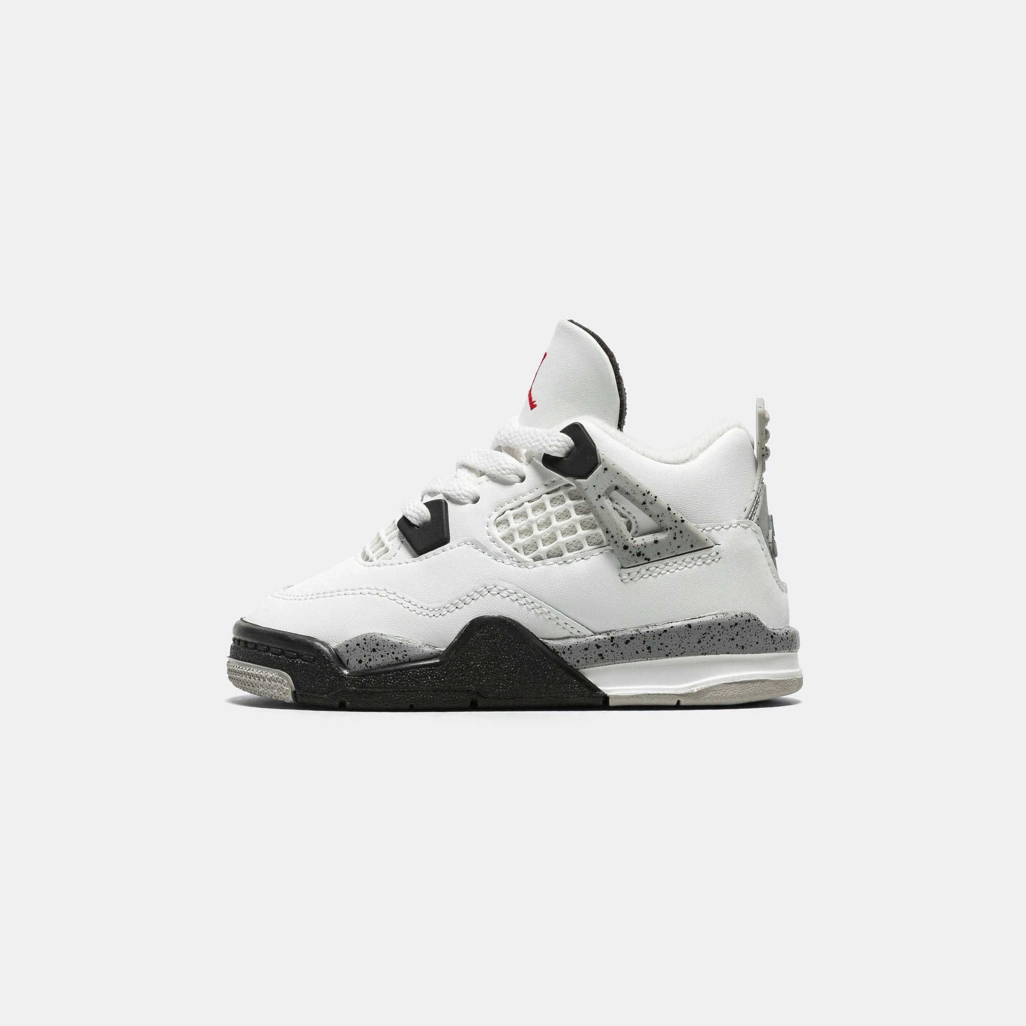 Air Jordan 4 Retro (TD) - Summit White/Fire Red-Tech Grey-Black Anti   Static