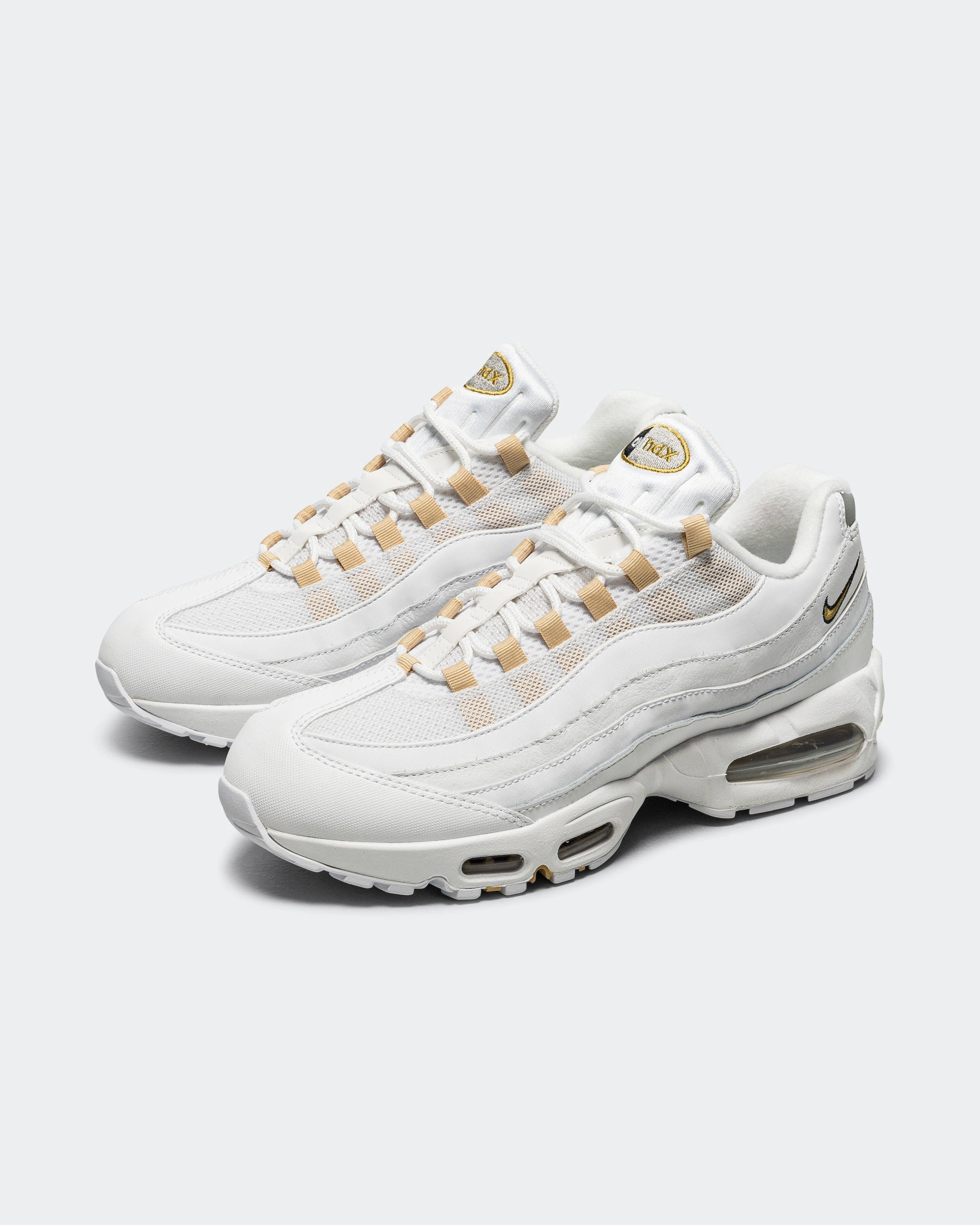 Durability Air Max 95 Big Bubble - White/Metallic Gold-Black-Pearl Grey
