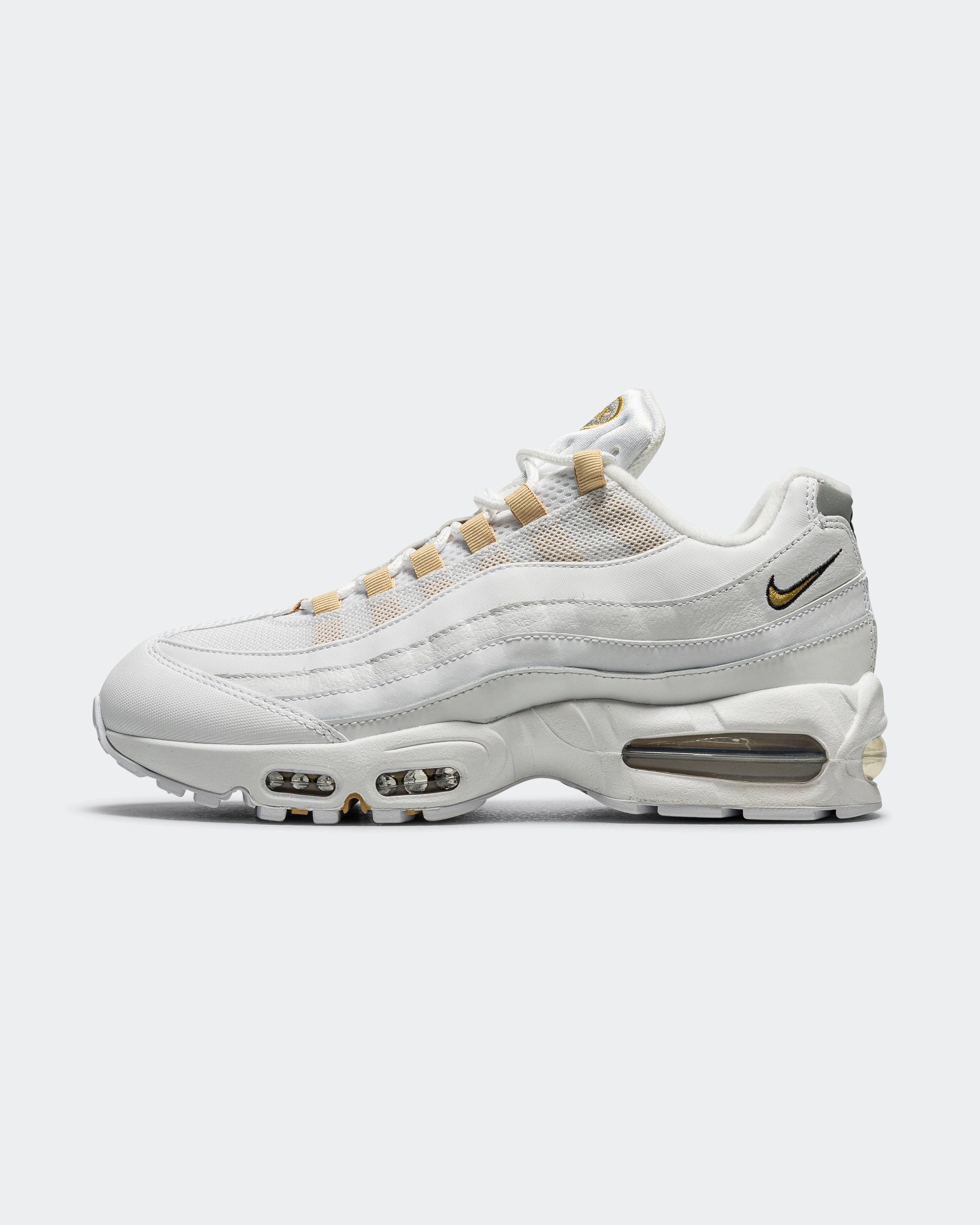 Air Max 95 Big Bubble - White/Metallic Gold-Black-Pearl Grey Power Walk