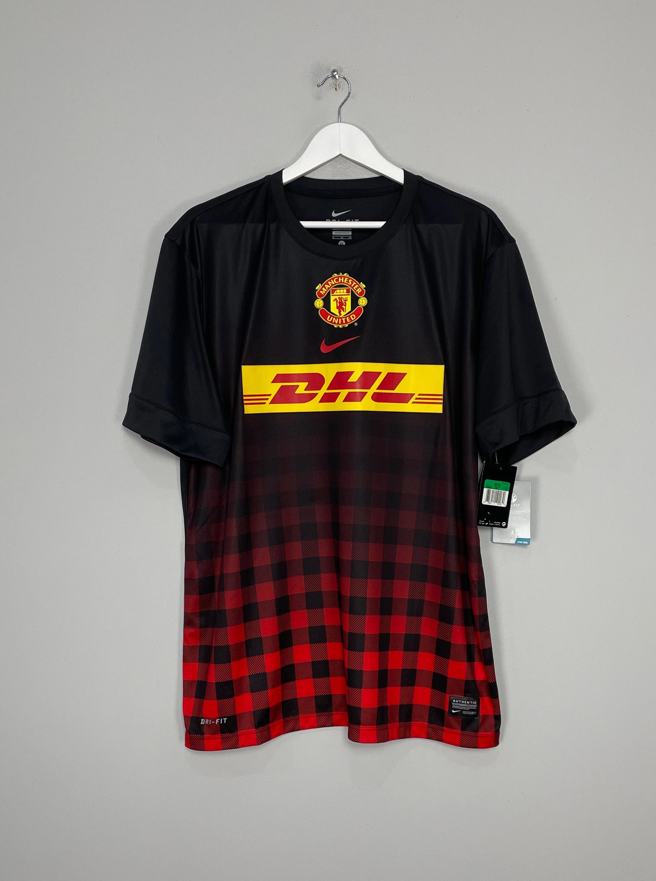 2012/13 MANCHESTER UNITED *BNWT* TRAINING SHIRT (XL) NIKE Drop Shoulder Fit Bold Trim