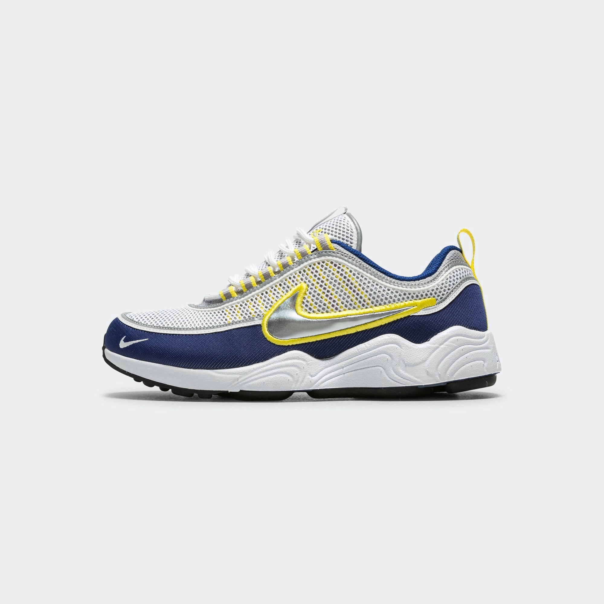 Microfiber Accent Details Everyday Runner Air Zoom Spiridon SP - White/Metallic Silver-Deep Royal Blue