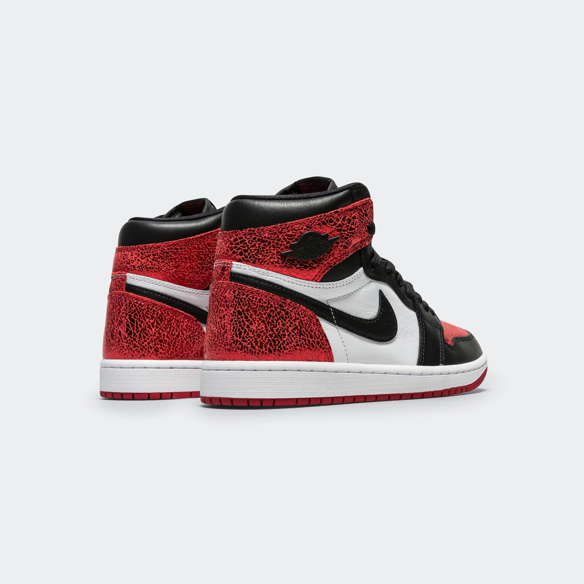 Womens Air Jordan 1 Retro High OG - Varsity Red/Black-White Anatomical Contour Shape Kinetic Energy Transfer