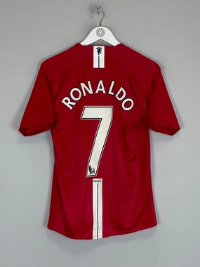 2007/08 MANCHESTER UNITED RONALDO #7 HOME SHIRT (S) NIKE Sustainable production Dynamic Performance