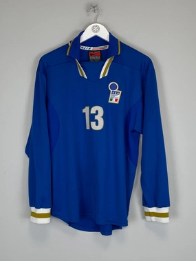 Recycled Polyester Blend 1996/97 ITALY #13 L/S *PLAYER ISSUE* HOME SHIRT (L) NIKE