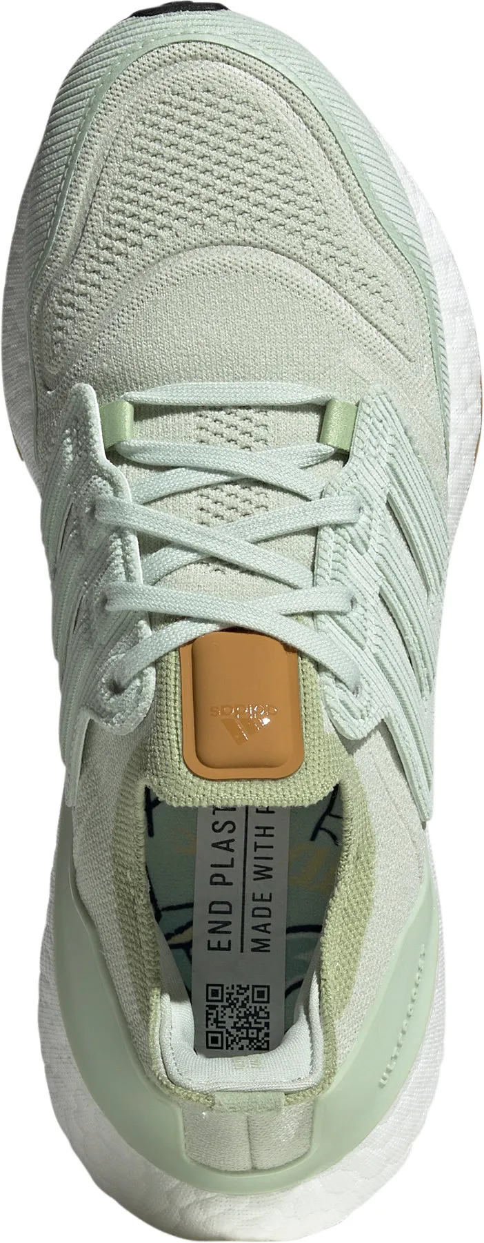 adidas Ultra Boost 22 Womens Running Shoes - Green Non Compressible Midsole Firm Cushion