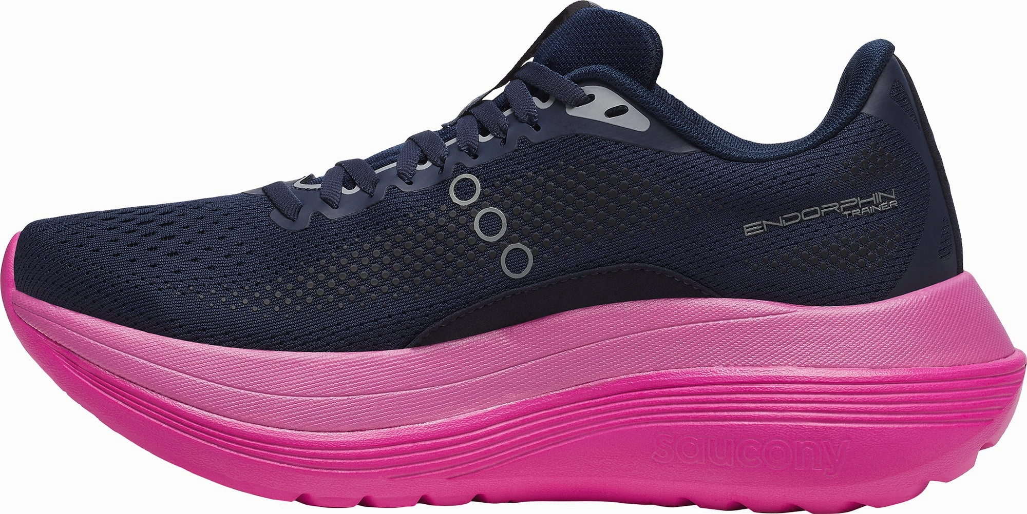 Saucony Endorphin Trainer Womens Running Shoes - Blue Street traction
