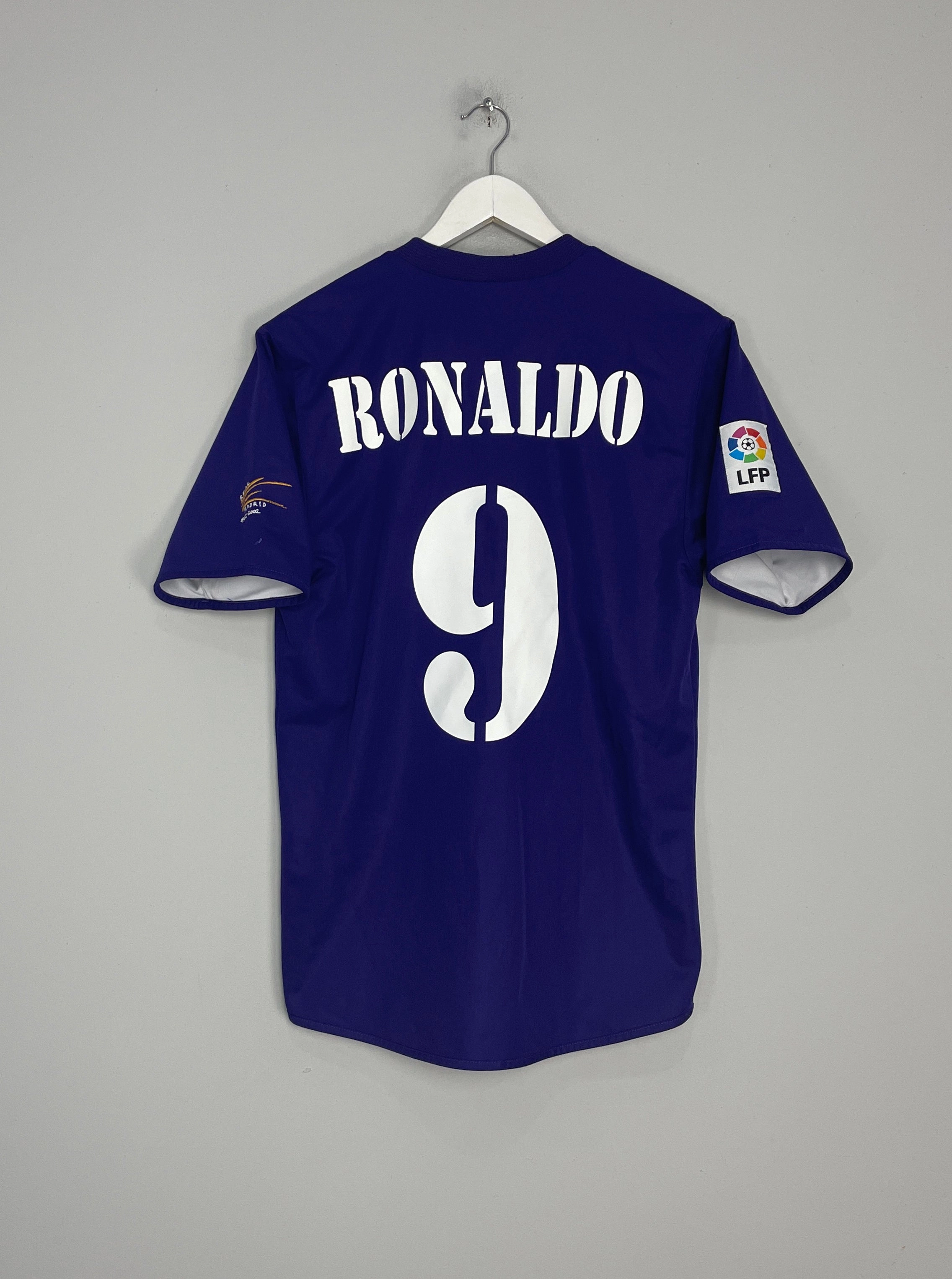 Reinforced Shoulder Structure 2002/03 REAL MADRID RONALDO #9 *CENTENARY* THIRD SHIRT (M) ADIDAS
