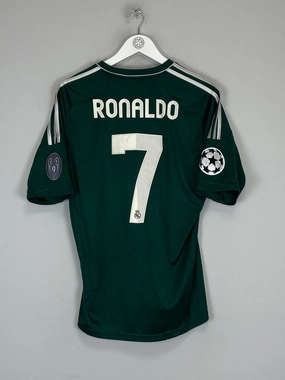 2012/13 REAL MADRID RONALDO #7 C/L THIRD SHIRT (M) ADIDAS Odor Resistant Treatment Breath Ready