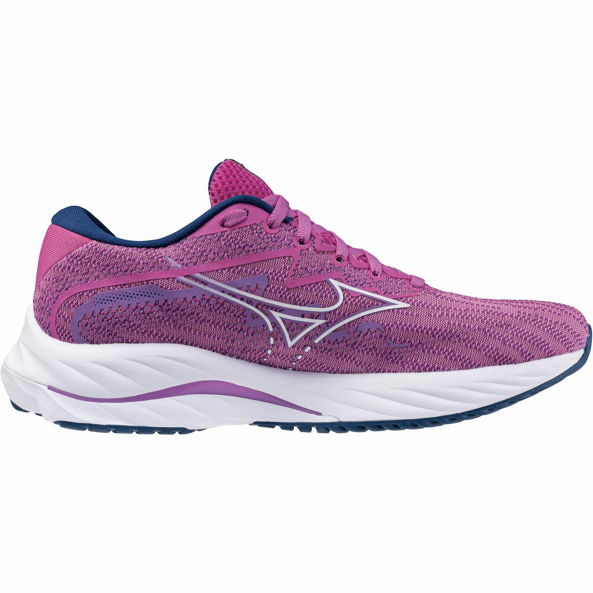 Mizuno Wave Rider 27 Womens Running Shoes - Pink Molded Foam