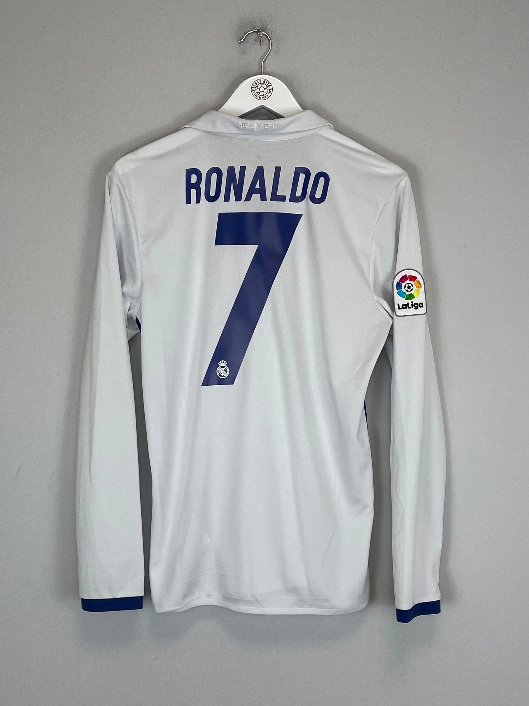 2016/17 REAL MADRID RONALDO #7 L/S HOME SHIRT (S) ADIDAS Adaptable Fit Second Skin