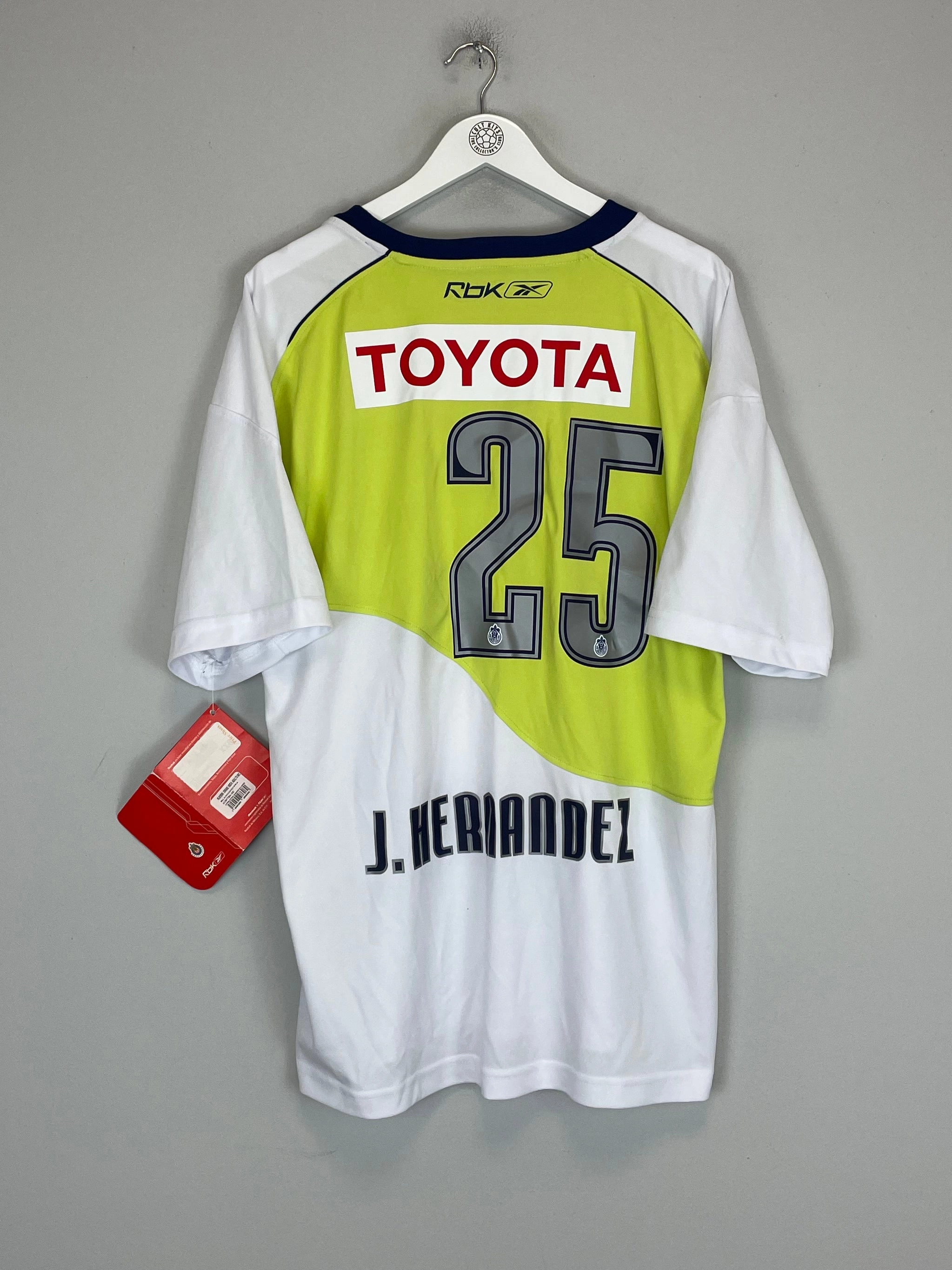 Butter Soft Touch 2007/08 CHIVAS J.HERNANDEZ #25 *BNWT* AWAY SHIRT (XL) REEBOK