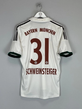 Studio Wear 2013/14 BAYERN MUNICH SCHWEINSTEIGER #31 AWAY SHIRT (M) ADIDAS