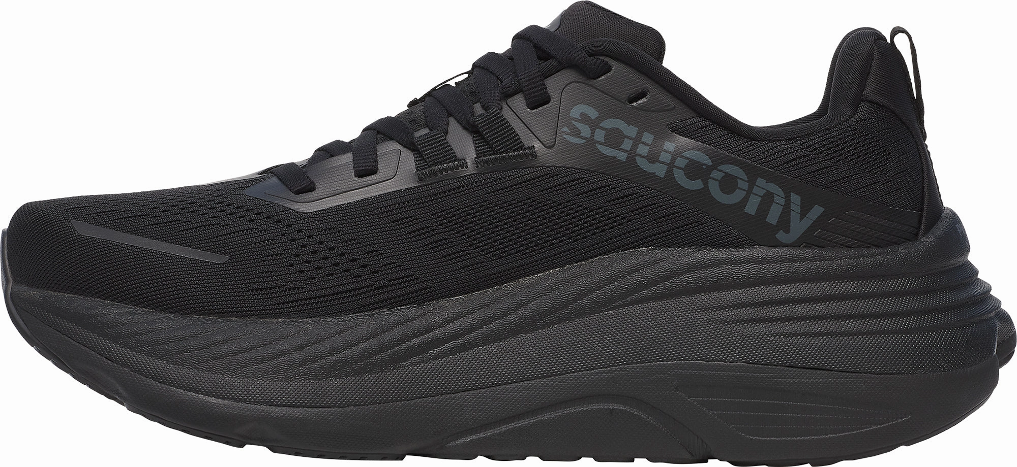 Saucony Hurricane 24 Womens Running Shoes - Black Sculpted materials Cushioned Control