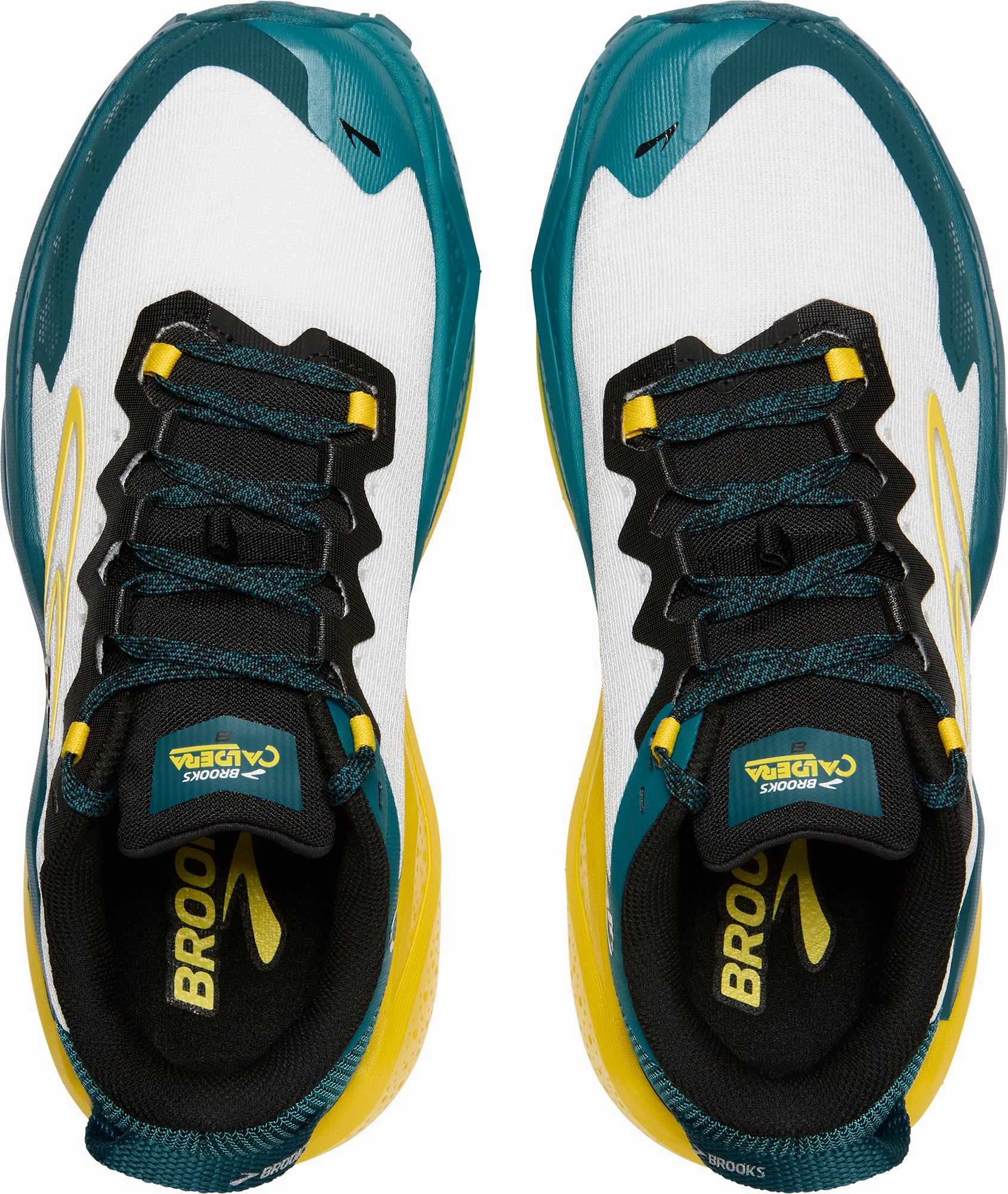 Brooks Caldera 8 Mens Trail Running Shoes - White Heat Dissipation Technology