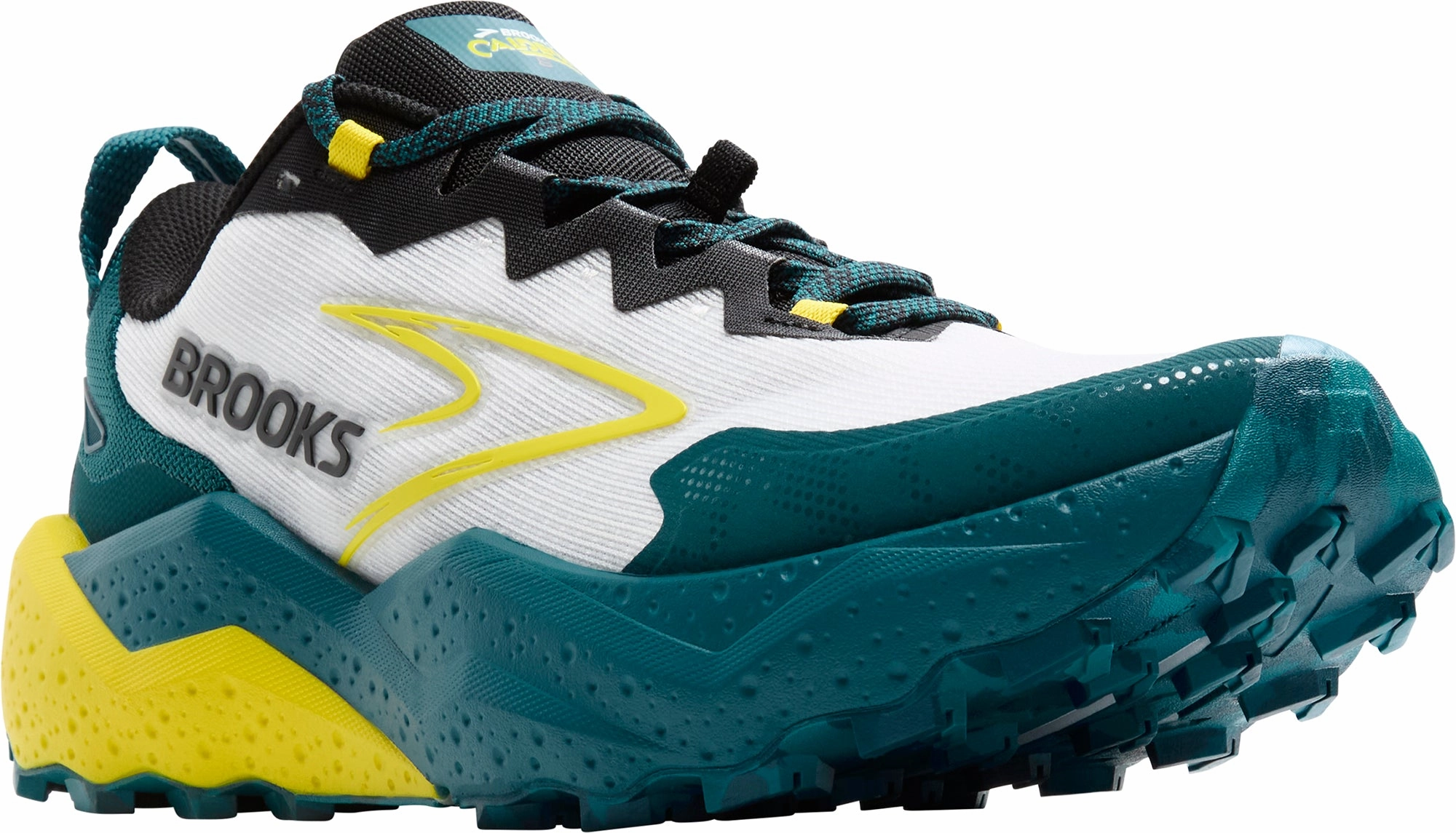 Brooks Caldera 8 Mens Trail Running Shoes - White Comfort Advantage