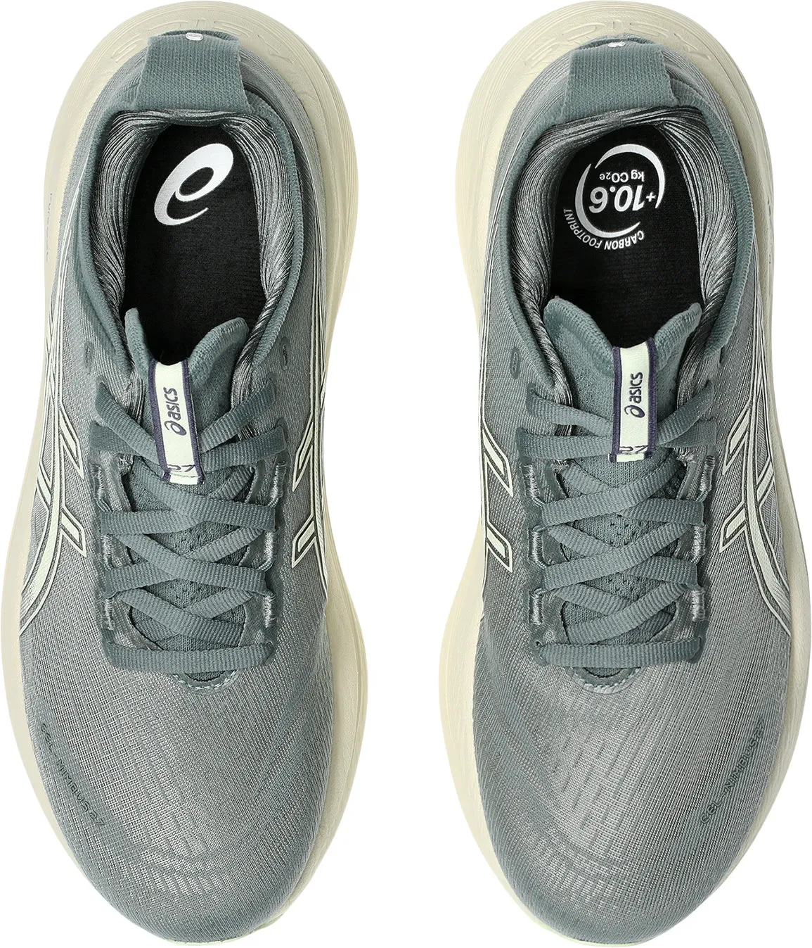 Asics Gel Nimbus 27 Womens Running Shoes - Grey Built For Speed Motion Grip