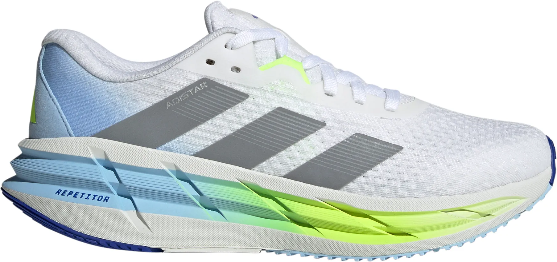 adidas Adistar 3.0 Mens Running Shoes - White Comfortable Midsole