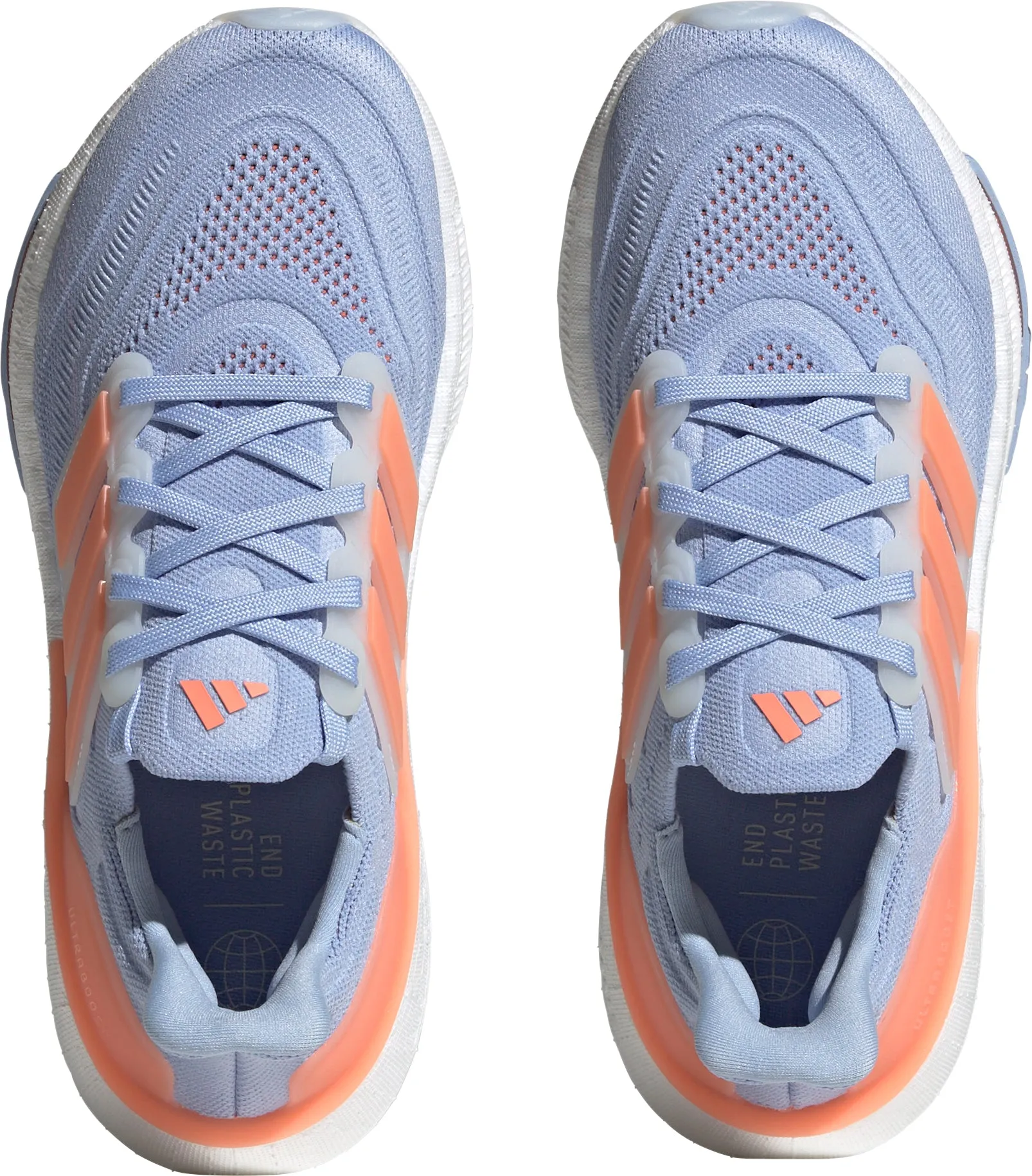 adidas Ultra Boost Light Womens Running Shoes - Blue Breathable Form