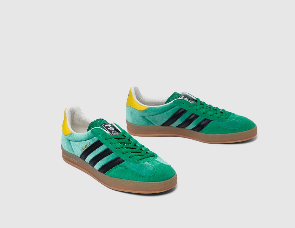 Neutral Tones adidas Originals Gazelle Indoor Green / Black - Gum - size? exclusive