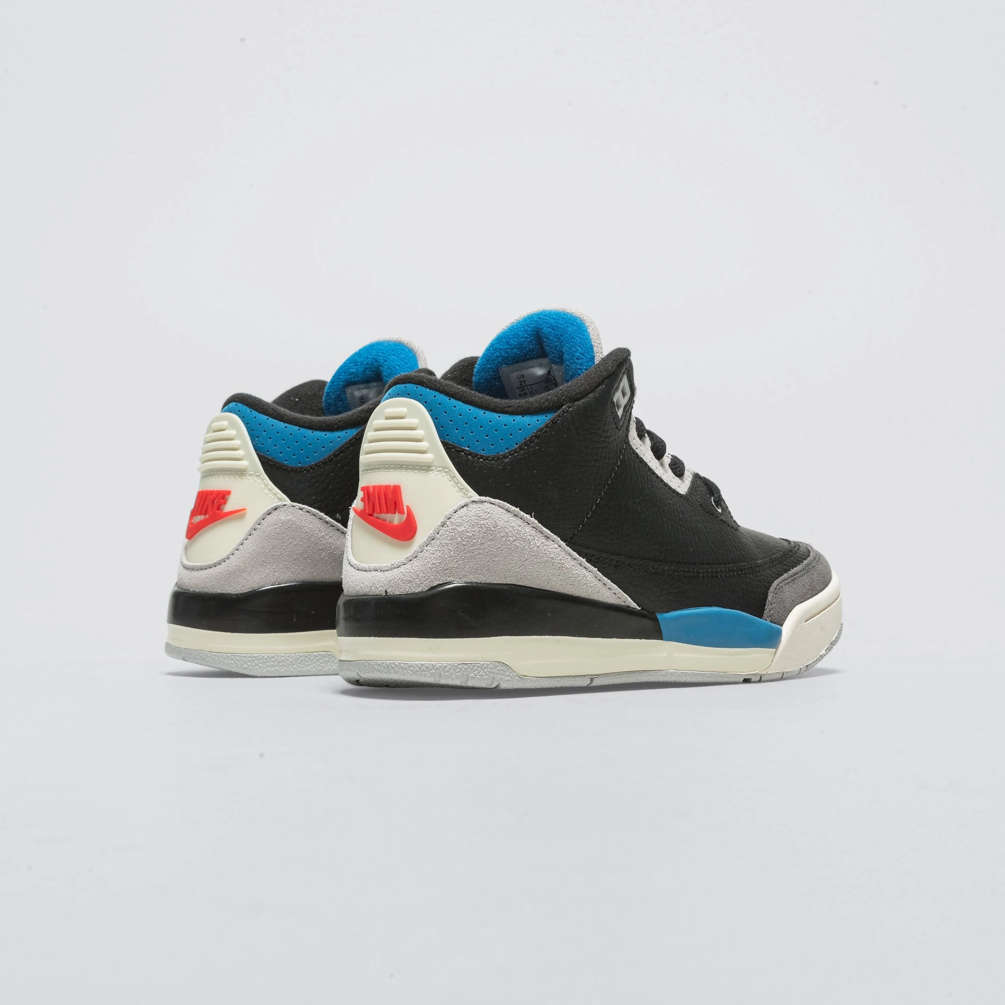 Simple Comfort Insole Tech Jordan 3 Retro (GS) - Black/Chile Red-Neutral Grey