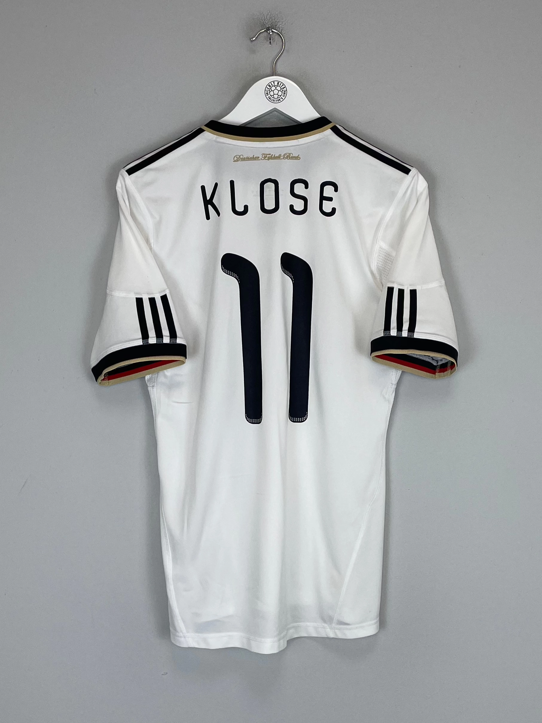 Moisture Control Lining Gripped Hem Technology 2010/11 GERMANY KLOSE #11 HOME SHIRT (S) ADIDAS