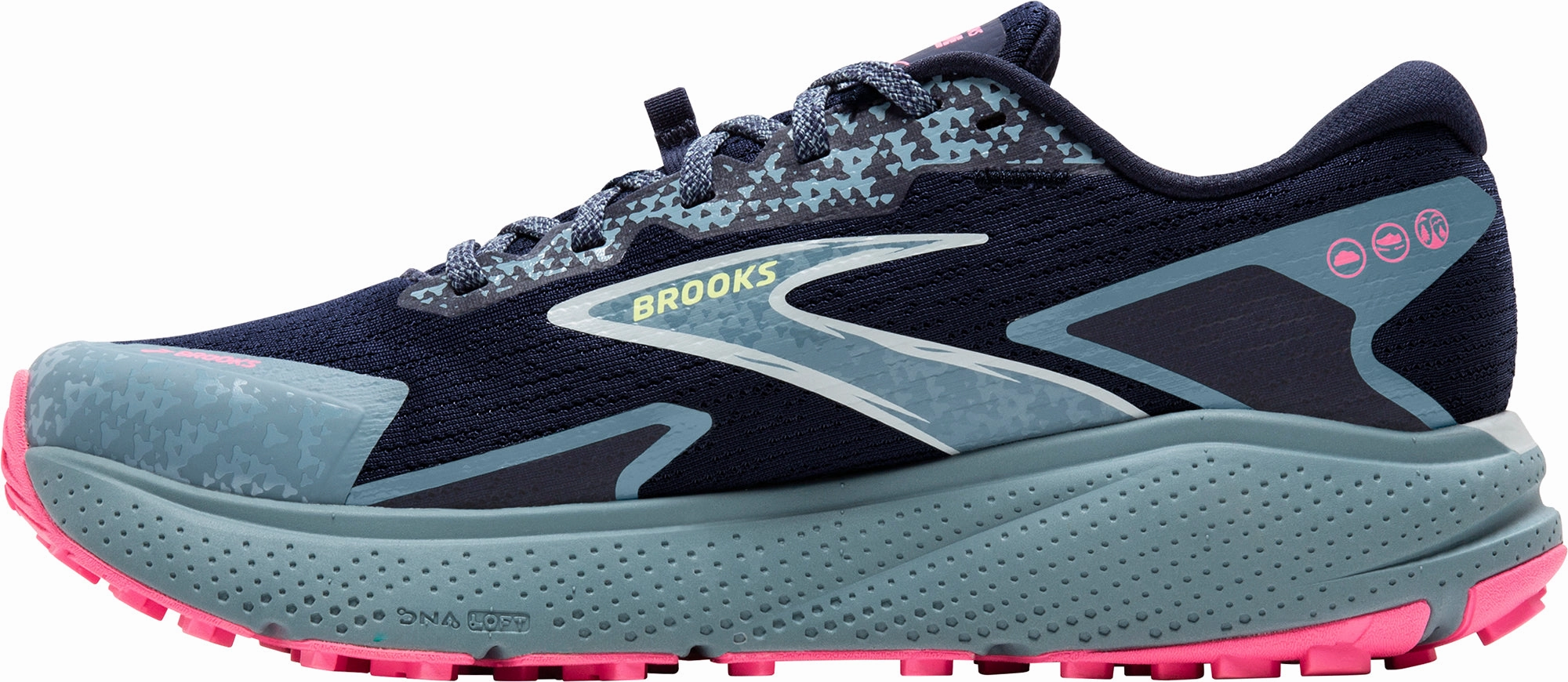 Torsion Stability Systems Brooks Divide 5 Womens Trail Running Shoes - Blue