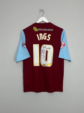 2013/14 BURNLEY INGS #10 *MATCH ISSUE   SIGNED* HOME SHIRT (M) PUMA Endurance Wear