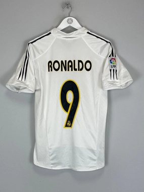 UV Protection Tagless Labeling 2003/04 REAL MADRID RONALDO #9 HOME SHIRT (S) ADIDAS