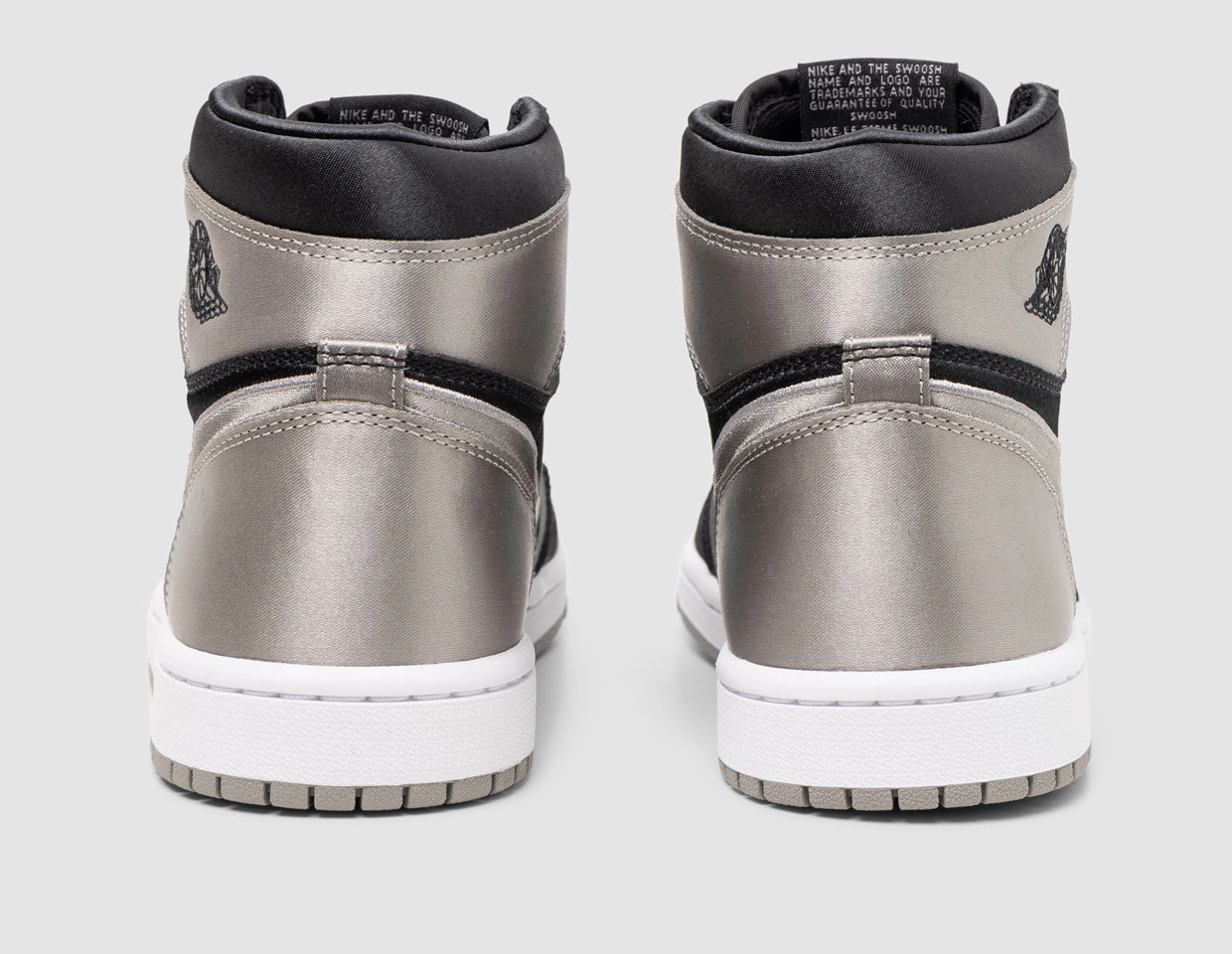 Jordan Women's 1 Retro High OG Black / Medium Grey - White Ventilated Sides