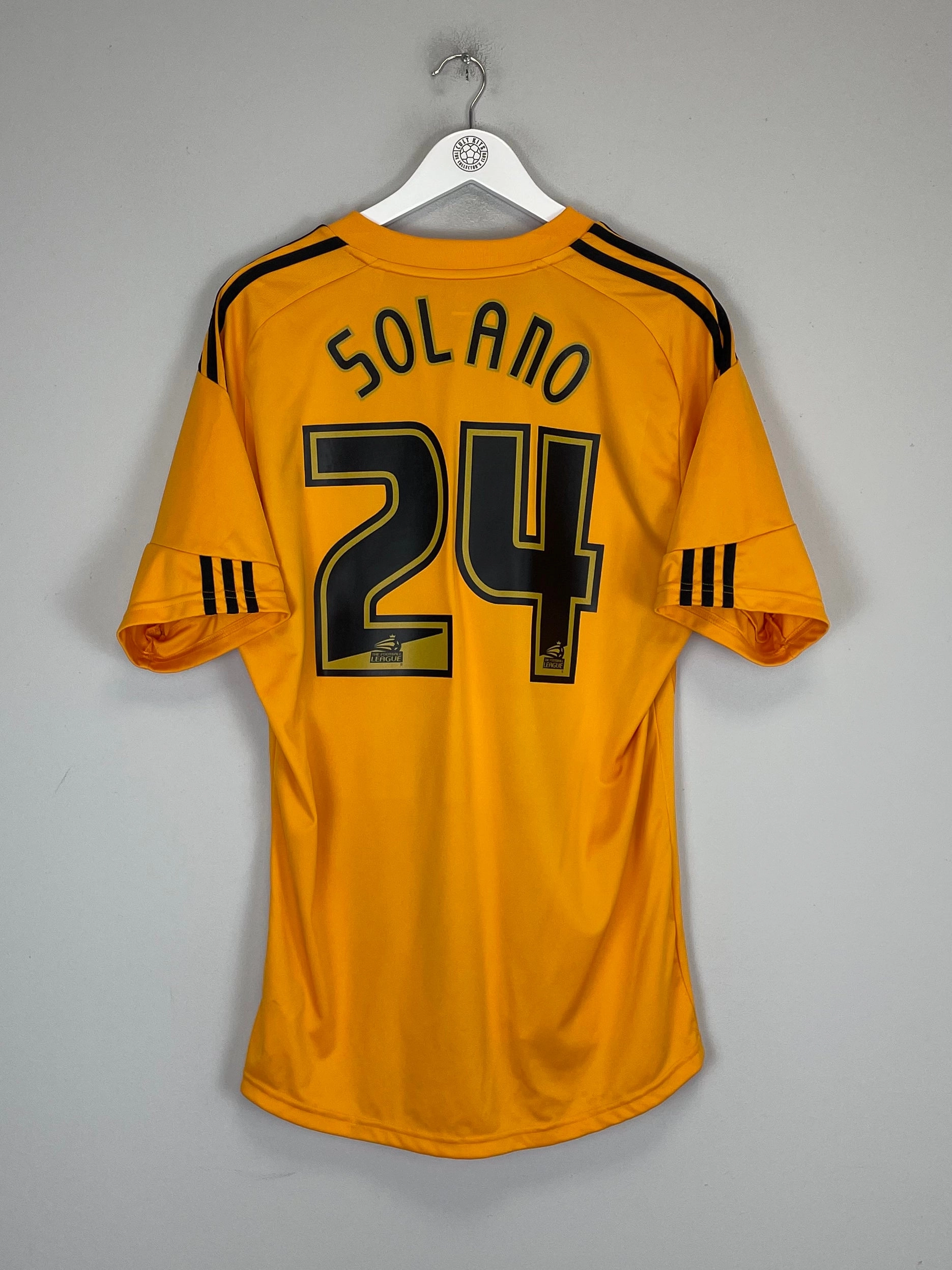 2010/11 HULL CITY SOLANO #44 HOME SHIRT (L) ADIDAS Durable Double Stitched