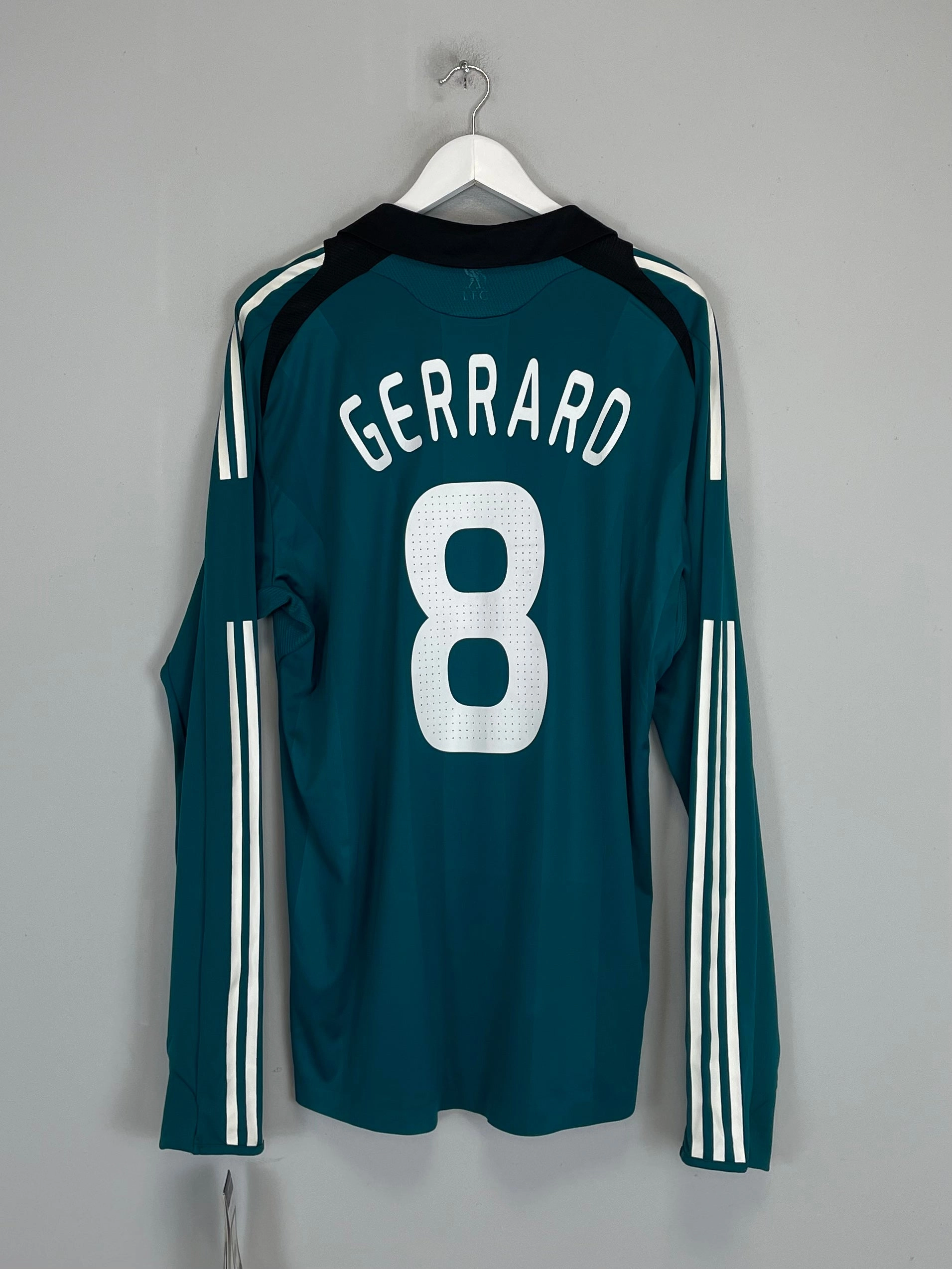 Maximum Comfort 2008/09 LIVERPOOL GERRARD #8 *PLAYER ISSUE* BNWT L/S THIRD SHIRT (XL) ADIDAS
