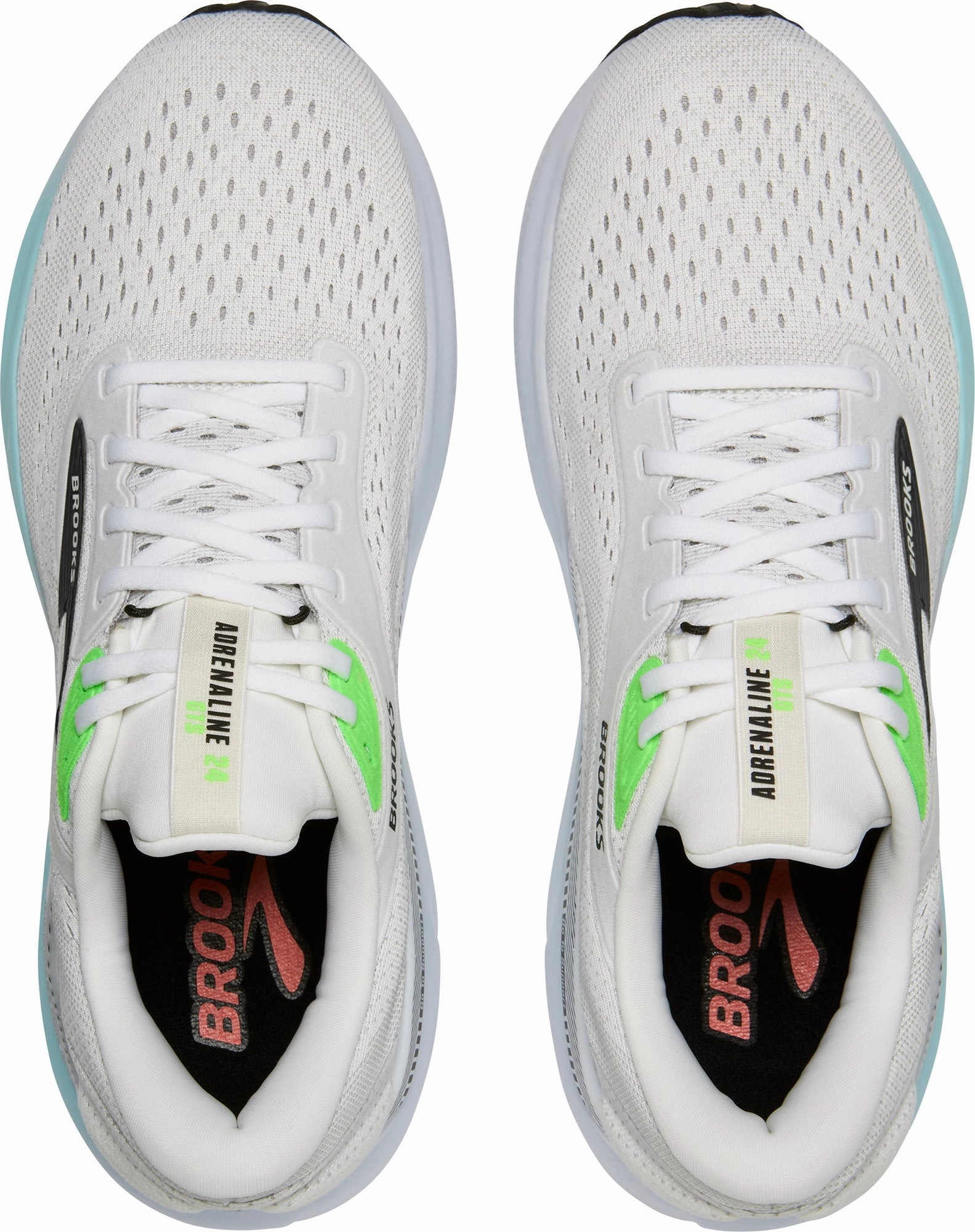 High   Quality Torsion Control System Brooks Adrenaline GTS 24 Mens Running Shoes - White