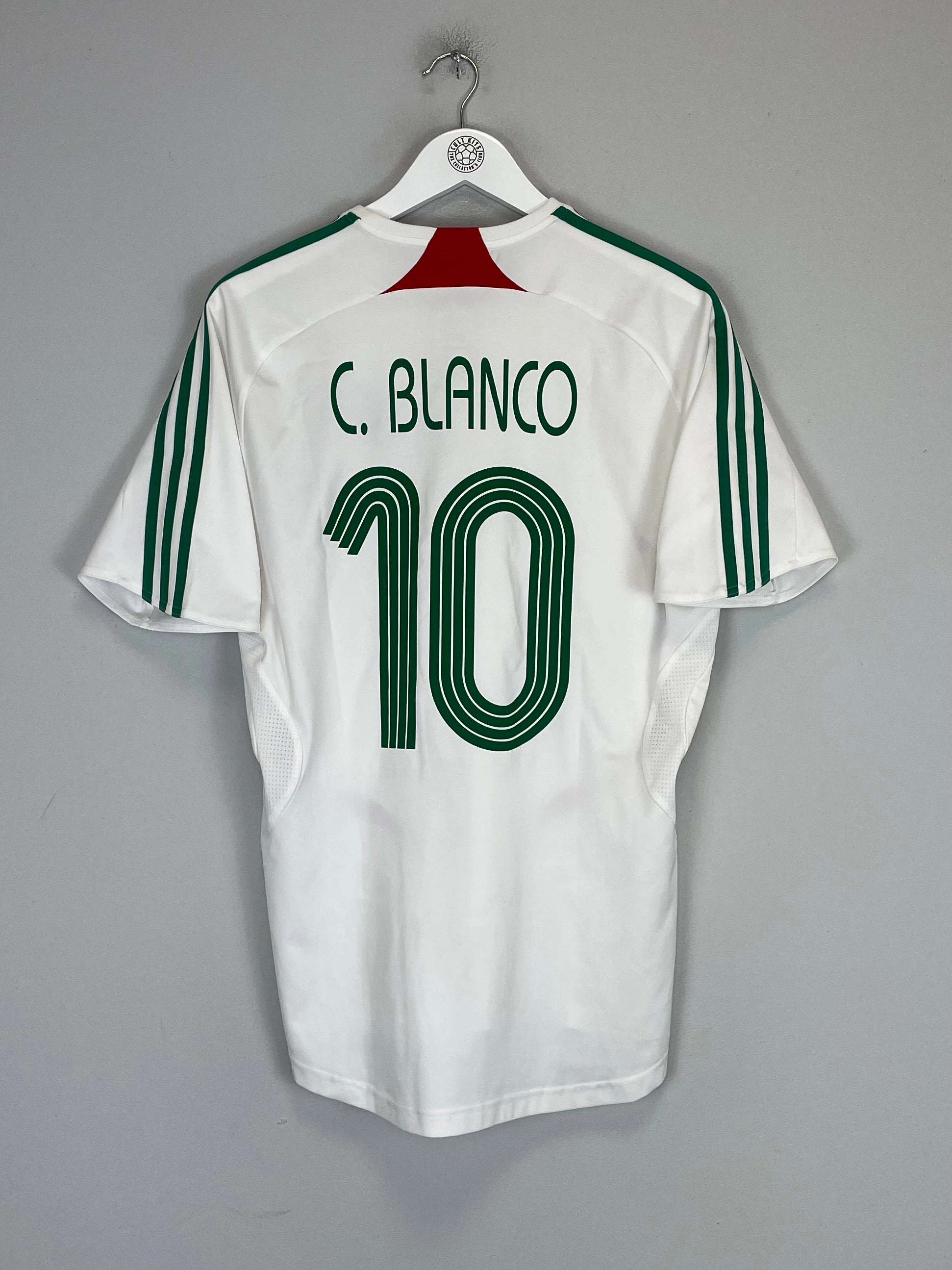 2007/08 MEXICO BLANCO #10 AWAY SHIRT (M) ADIDAS Training Clothes
