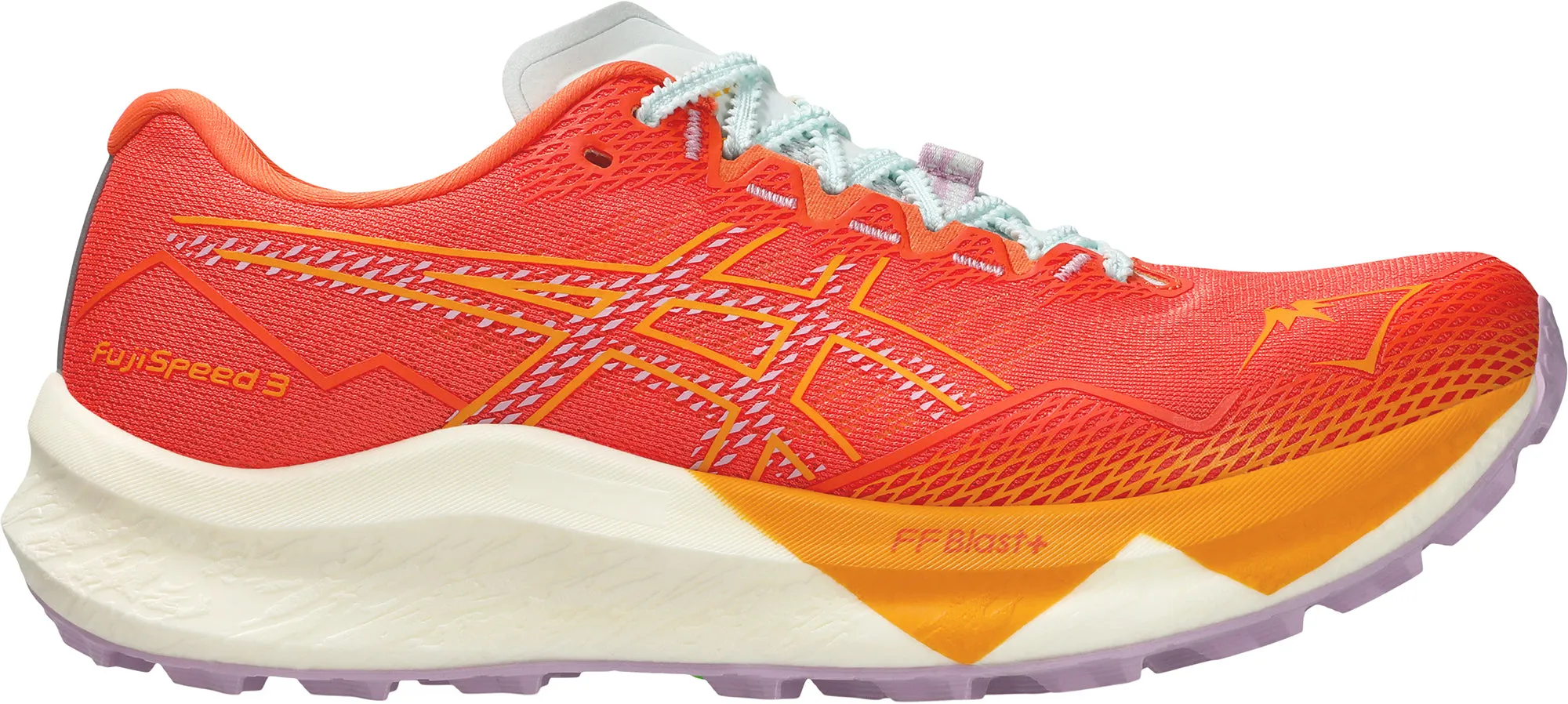 Hyper Breathable Lining Asics FujiSpeed 3 Womens Trail Running Shoes - Orange