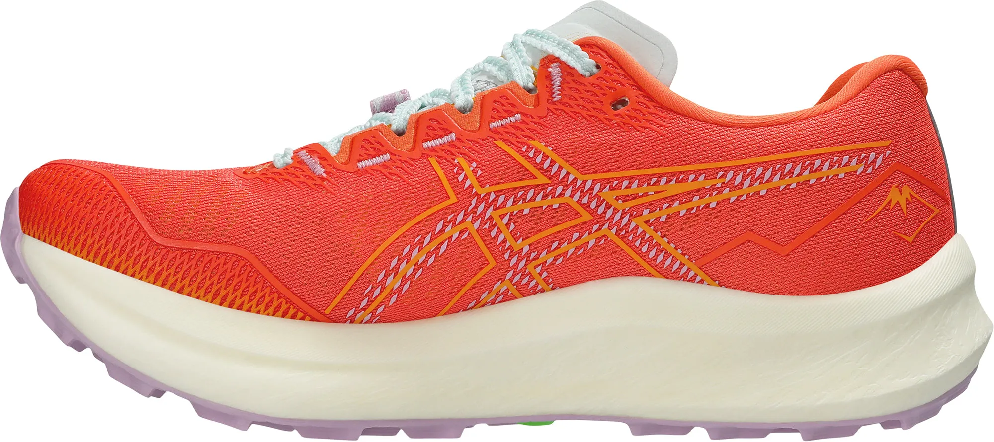 Asics FujiSpeed 3 Womens Trail Running Shoes - Orange Iconic arch