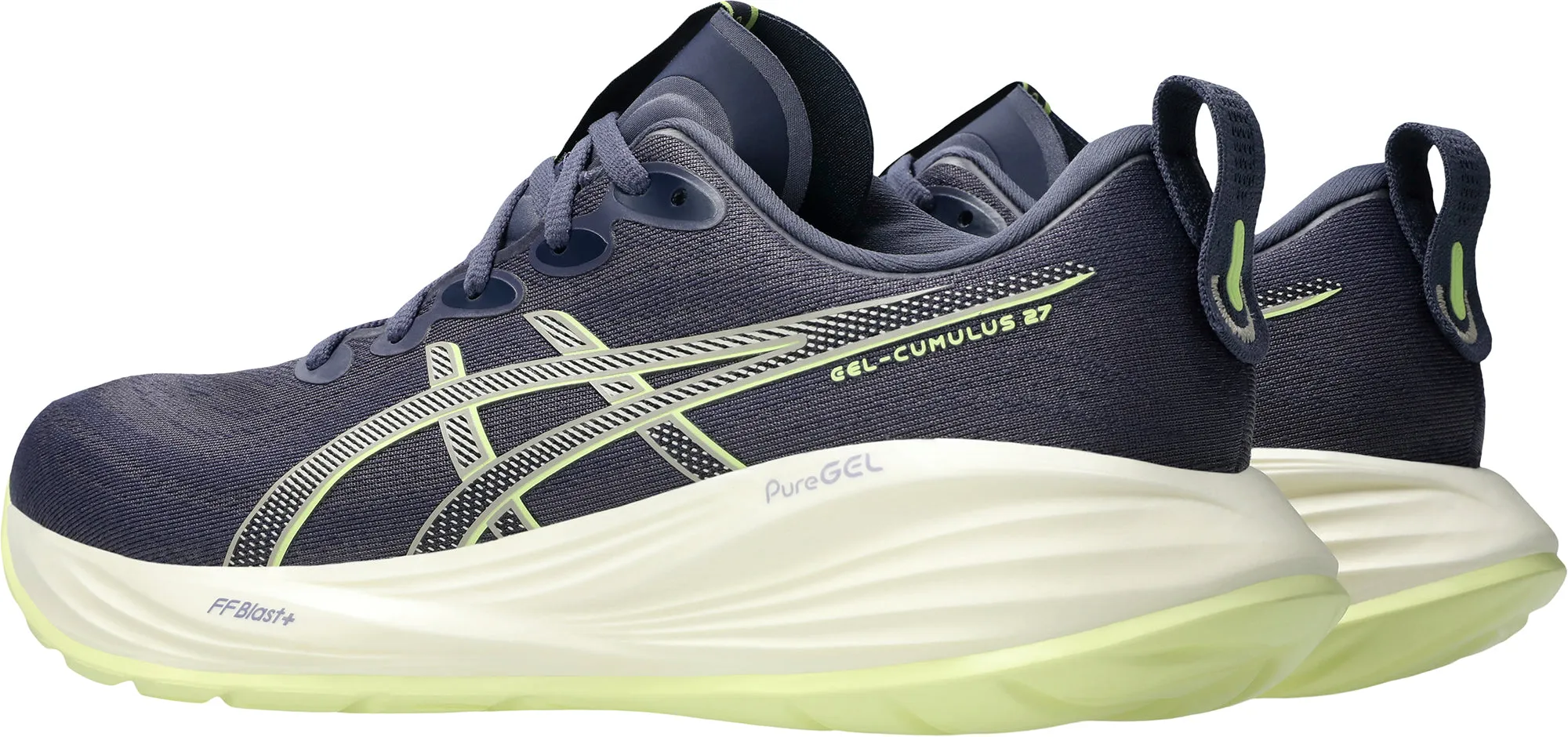 Asics Gel Cumulus 27 Mens Running Shoes - Blue Padded materials