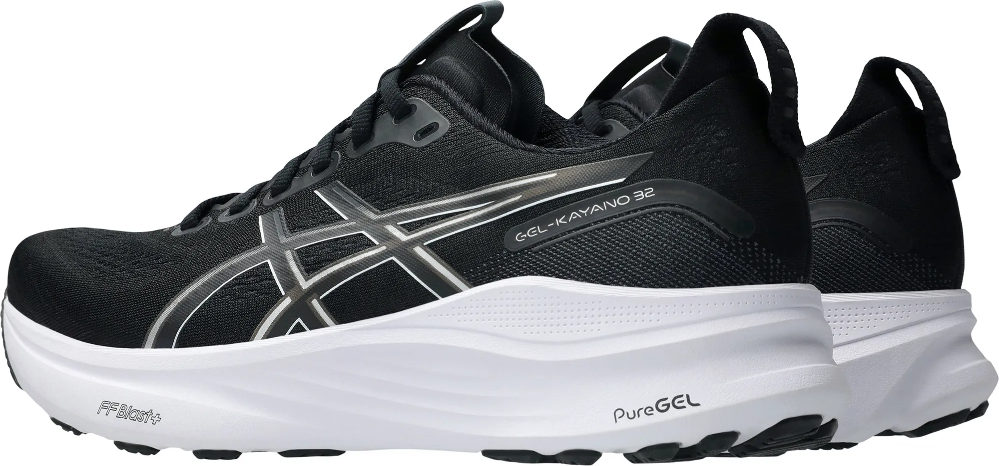 Asics Gel Kayano 32 EXTRA WIDE (4E) Mens Running Shoes - Black Simple Comfort Ultra Soft Insole